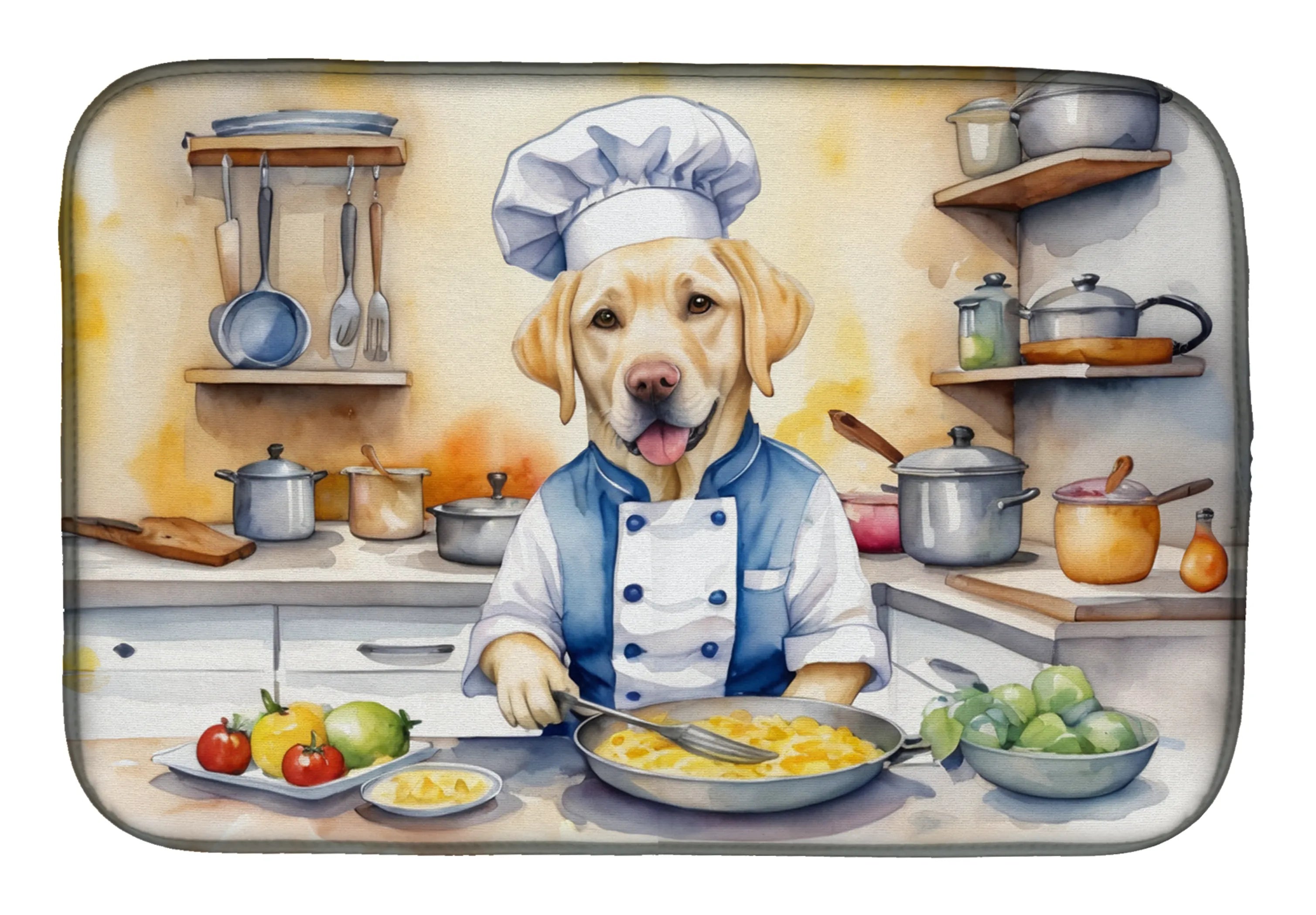 The Dog Chef Dish Drying Mat - Size: 14  X 21" | Pack Of: 1 | Collection name: The dog chef