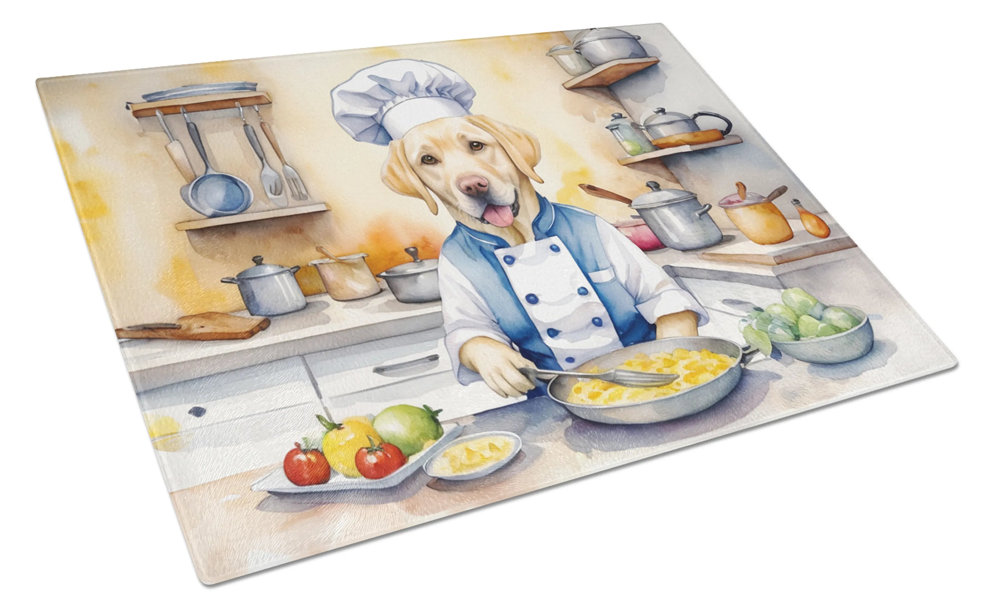 The Dog Chef Glass Cutting Board - Size: LARGE | Pack Of: 1 | Collection name: The dog chef