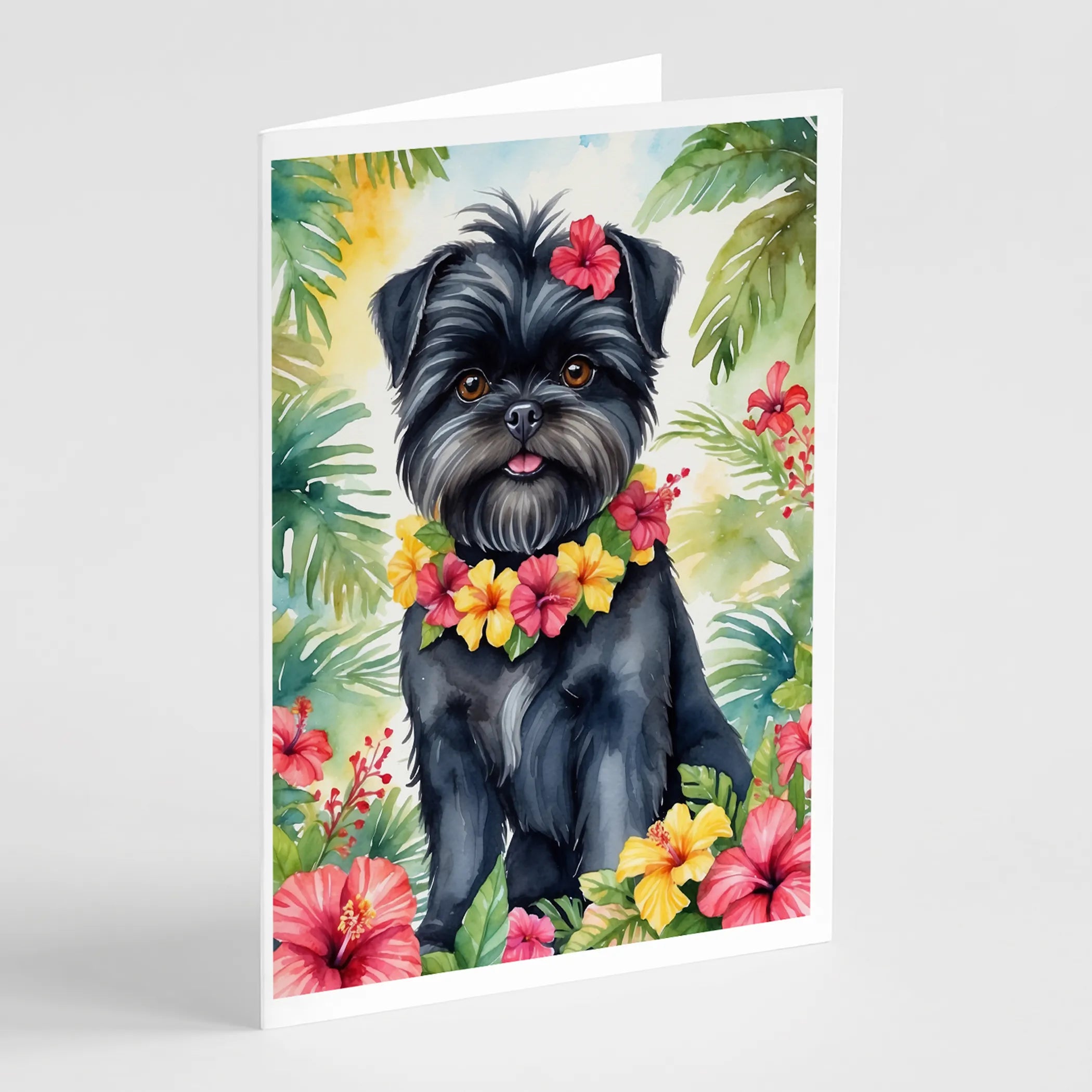 Luau Party Greeting Cards  - Size: 5X7 | Pack Of: 8 | Collection name: Luau party