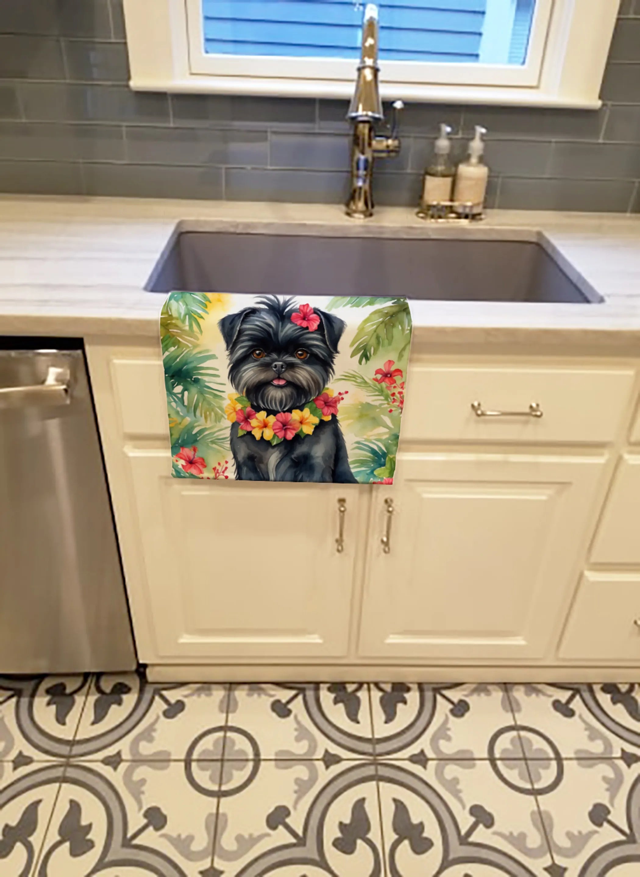Luau Party Kitchen Towel - Size: 25HX15W | Pack Of: 1 | Collection name: Luau party