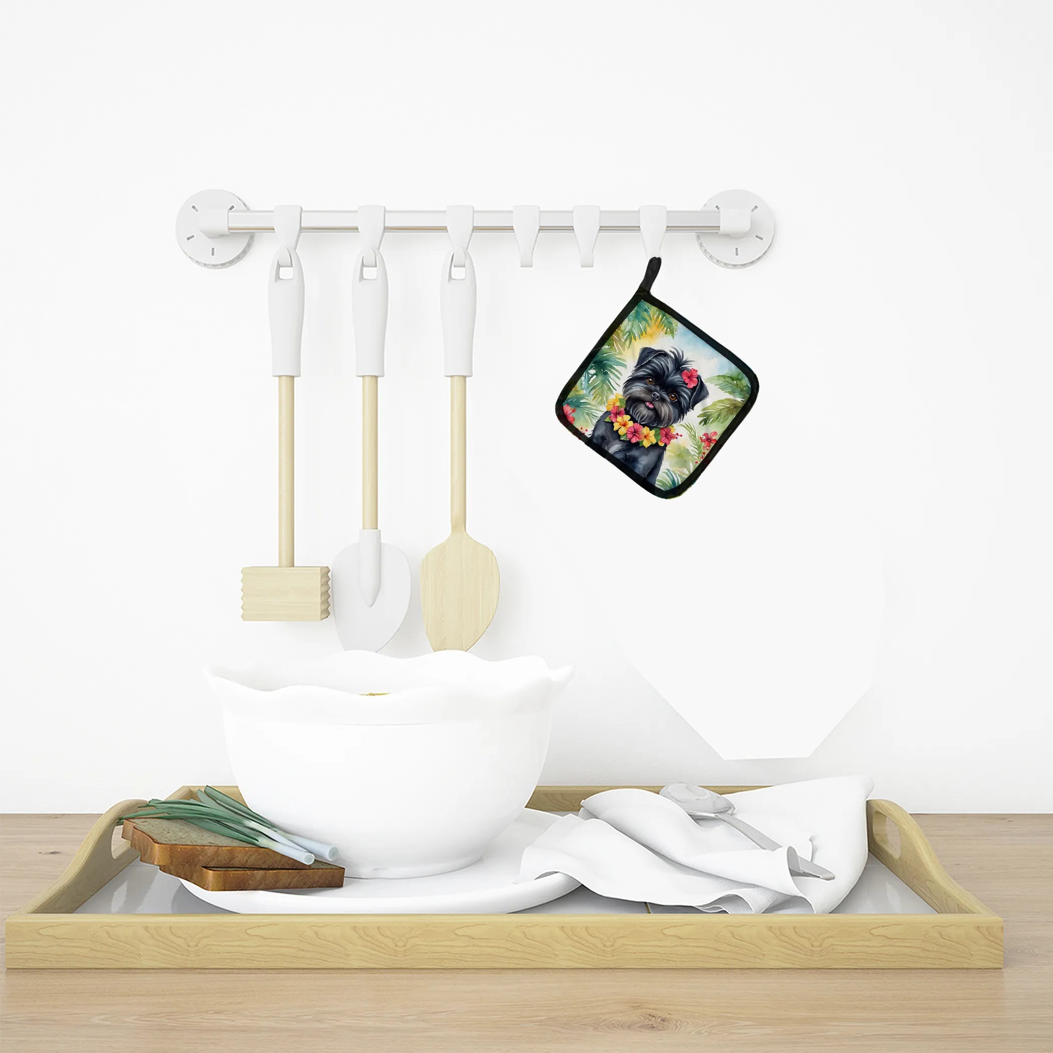 Luau Party Pair of Pot Holders - Size: 7.5HX7.5W | Pack Of: 1 | Collection name: Luau party