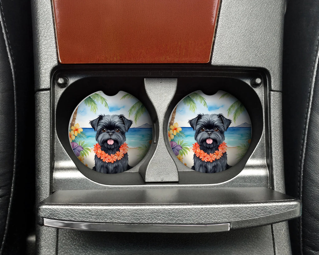 Luau Party Set of 2 Cup Holder Car Coasters - Size: 2.56 | Pack Of: 1 | Collection name: Luau party