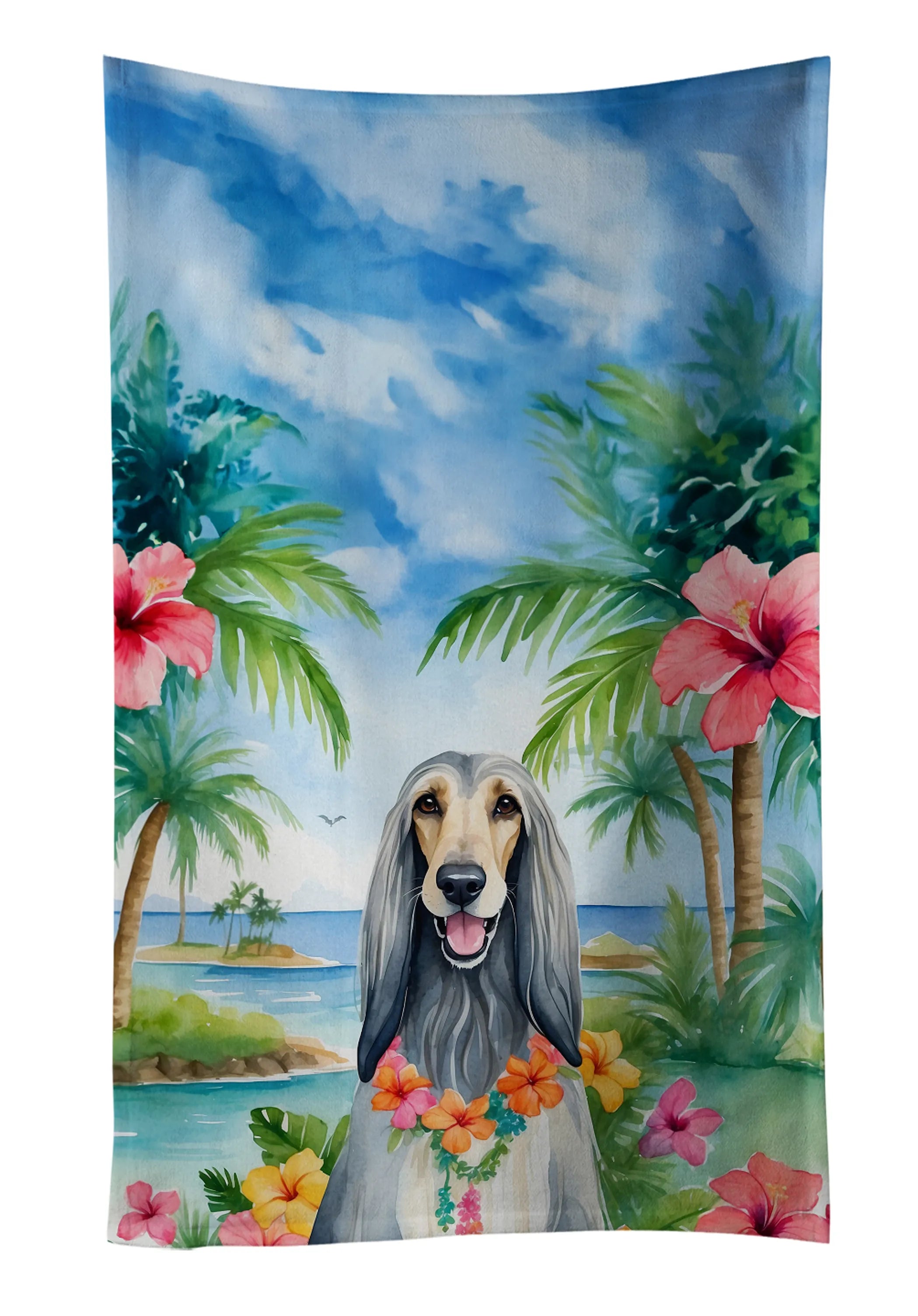 Luau Party Kitchen Towel - Size: 25HX15W | Pack Of: 1 | Collection name: Luau party