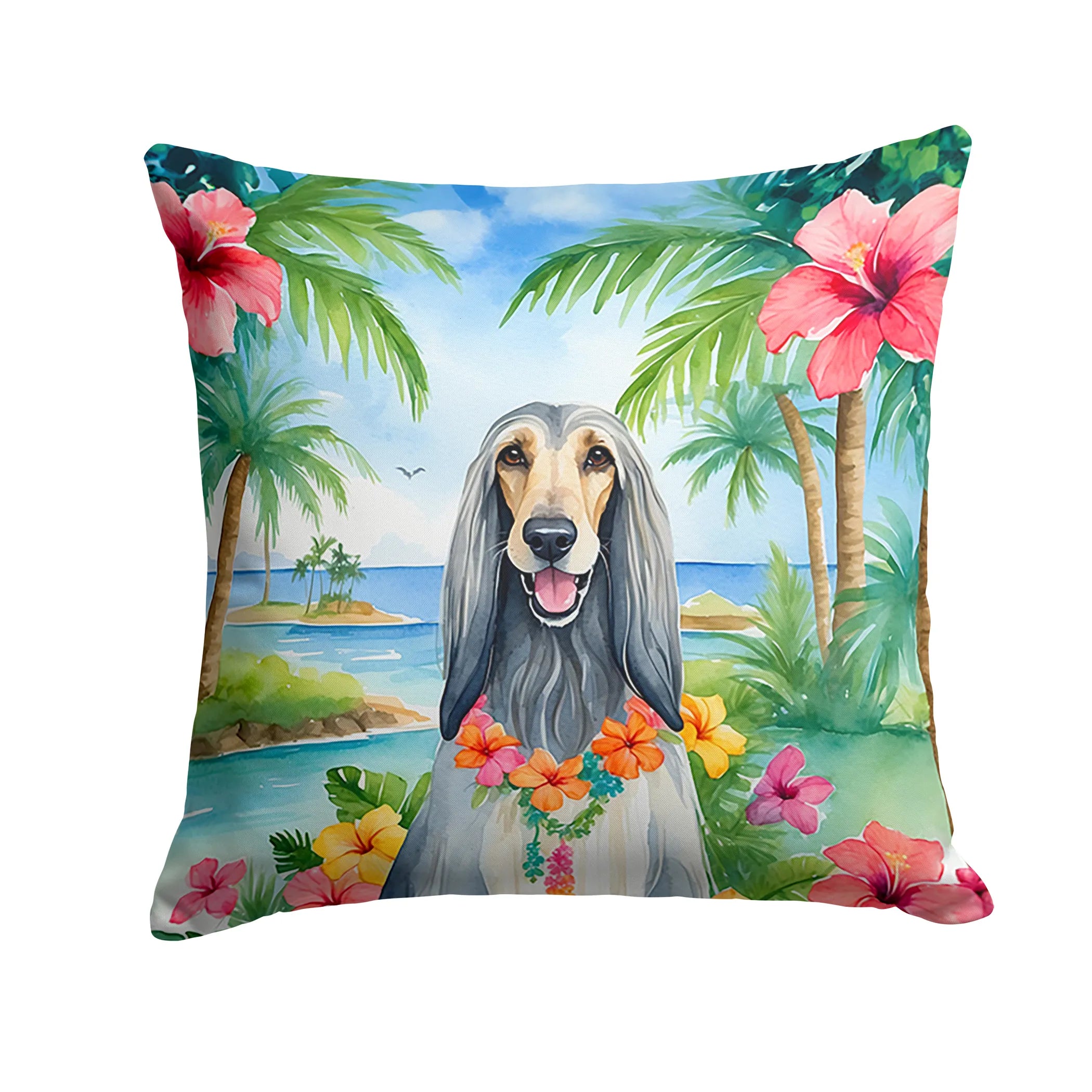 Luau Party Throw Pillow - Size: 14HX14W | Pack Of: 1 | Collection name: Luau party