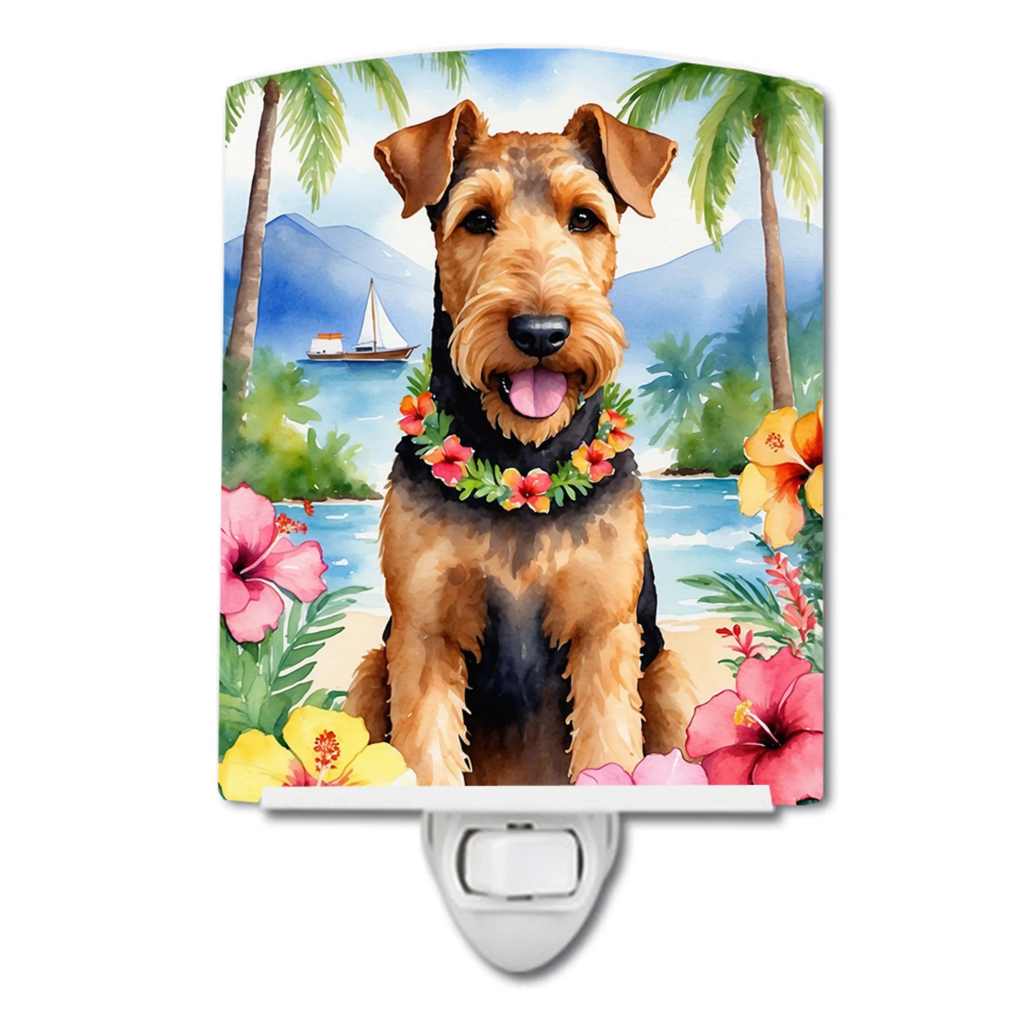 Luau Party Ceramic Night Light - Pack Of: 1 | Collection name: Luau party
