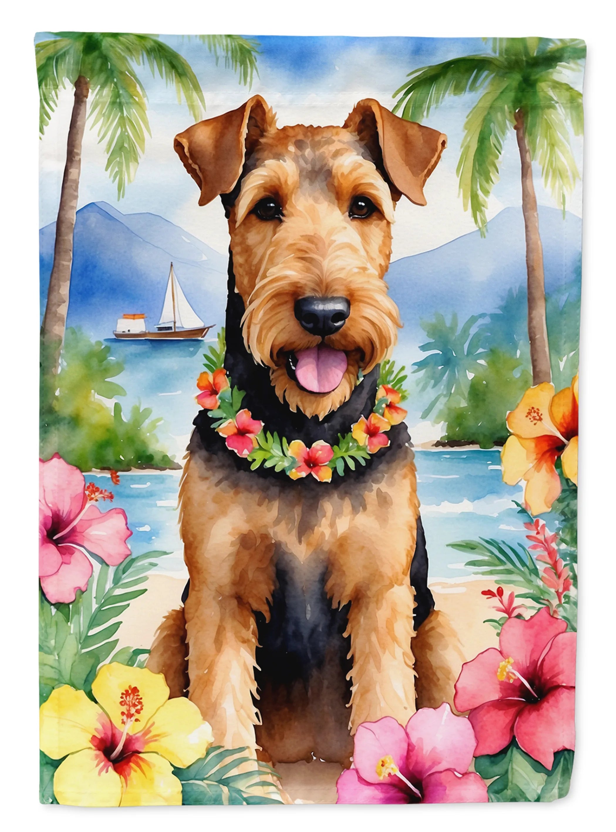 Luau Party Decorative Flag - Size: GARDEN SIZE | Pack Of: 1 | Collection name: Luau party