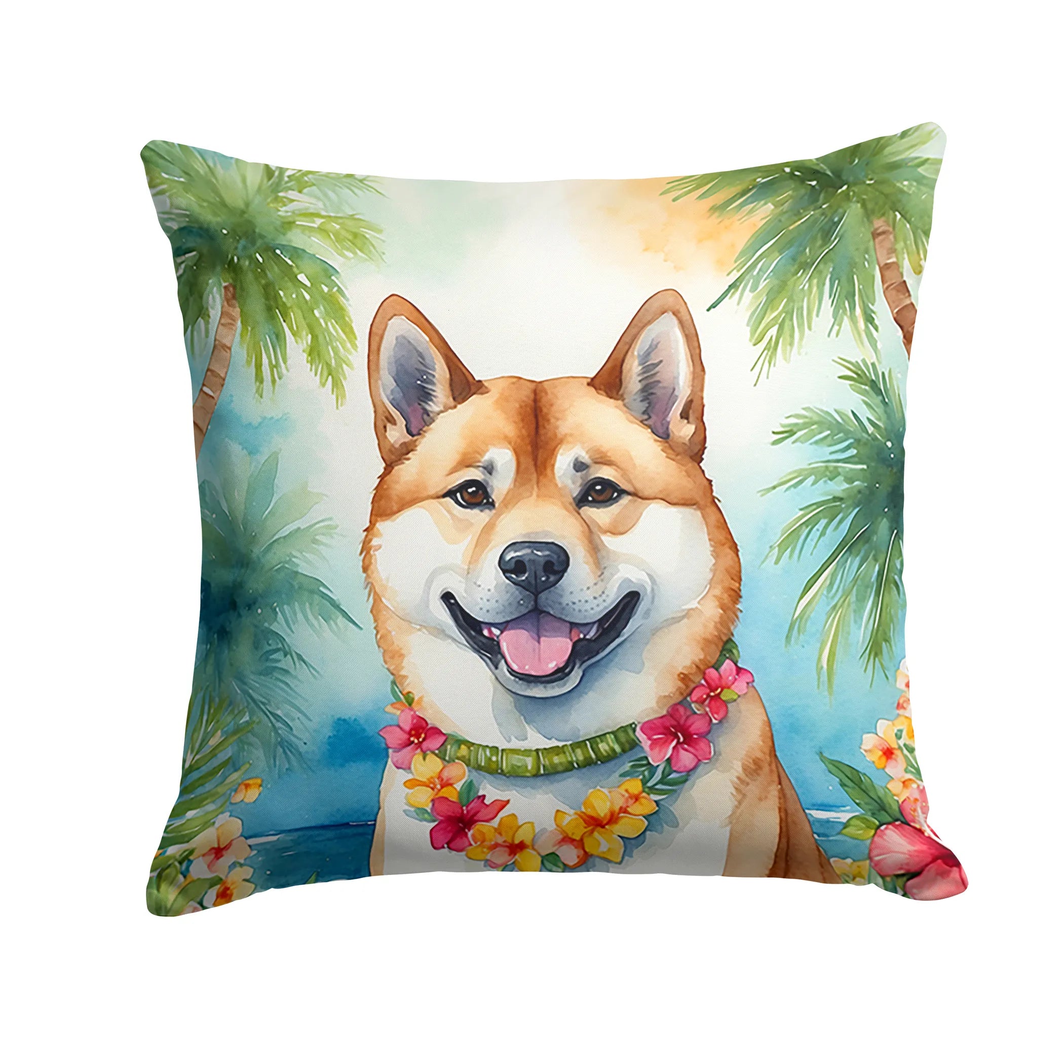Luau Party Throw Pillow - Size: 14HX14W | Pack Of: 1 | Collection name: Luau party