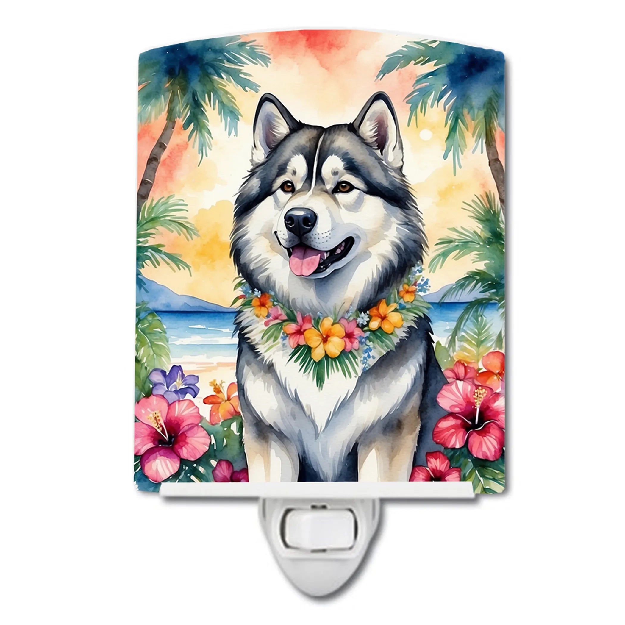 Luau Party Ceramic Night Light - Pack Of: 1 | Collection name: Luau party