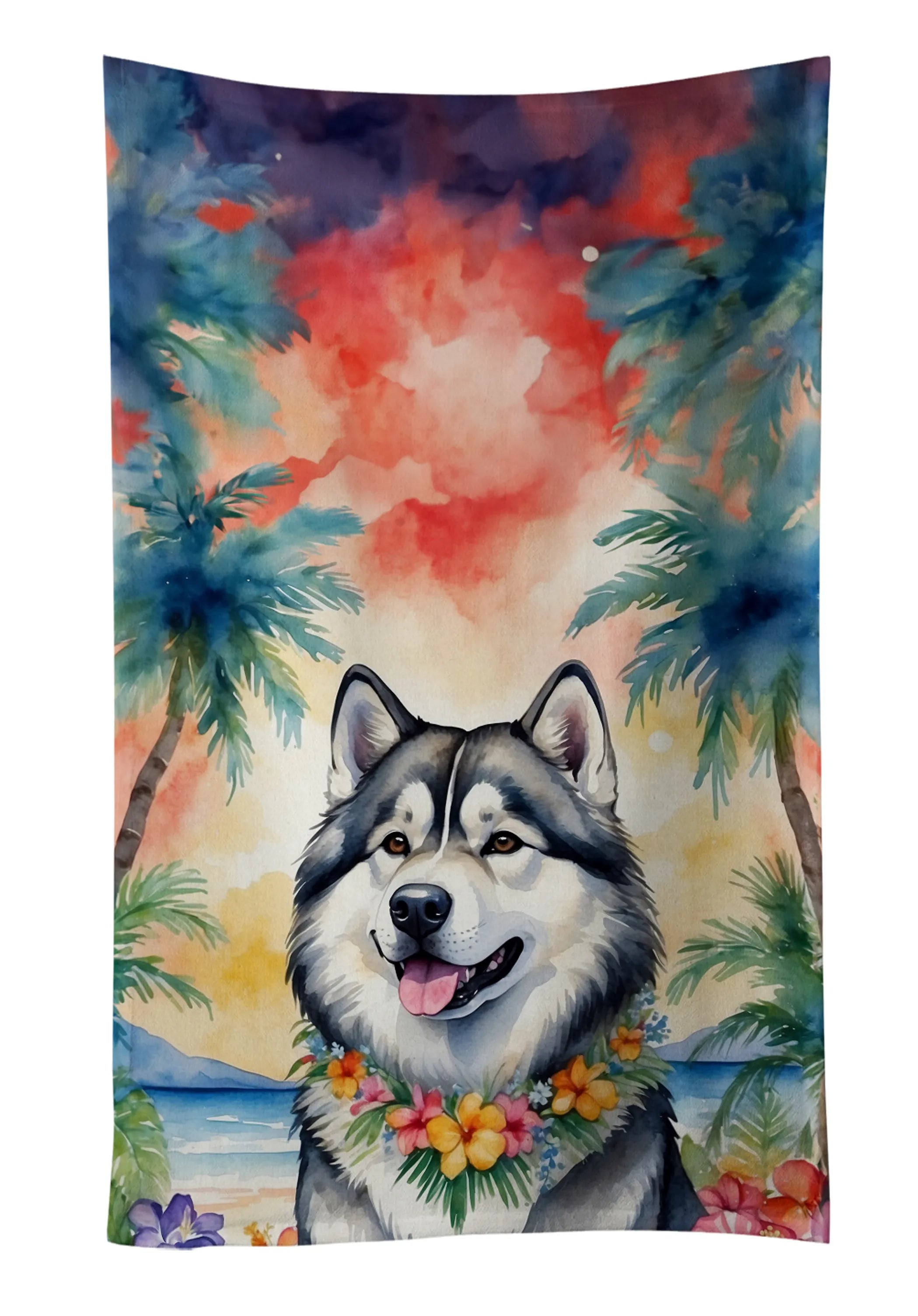 Luau Party Kitchen Towel - Size: 25HX15W | Pack Of: 1 | Collection name: Luau party