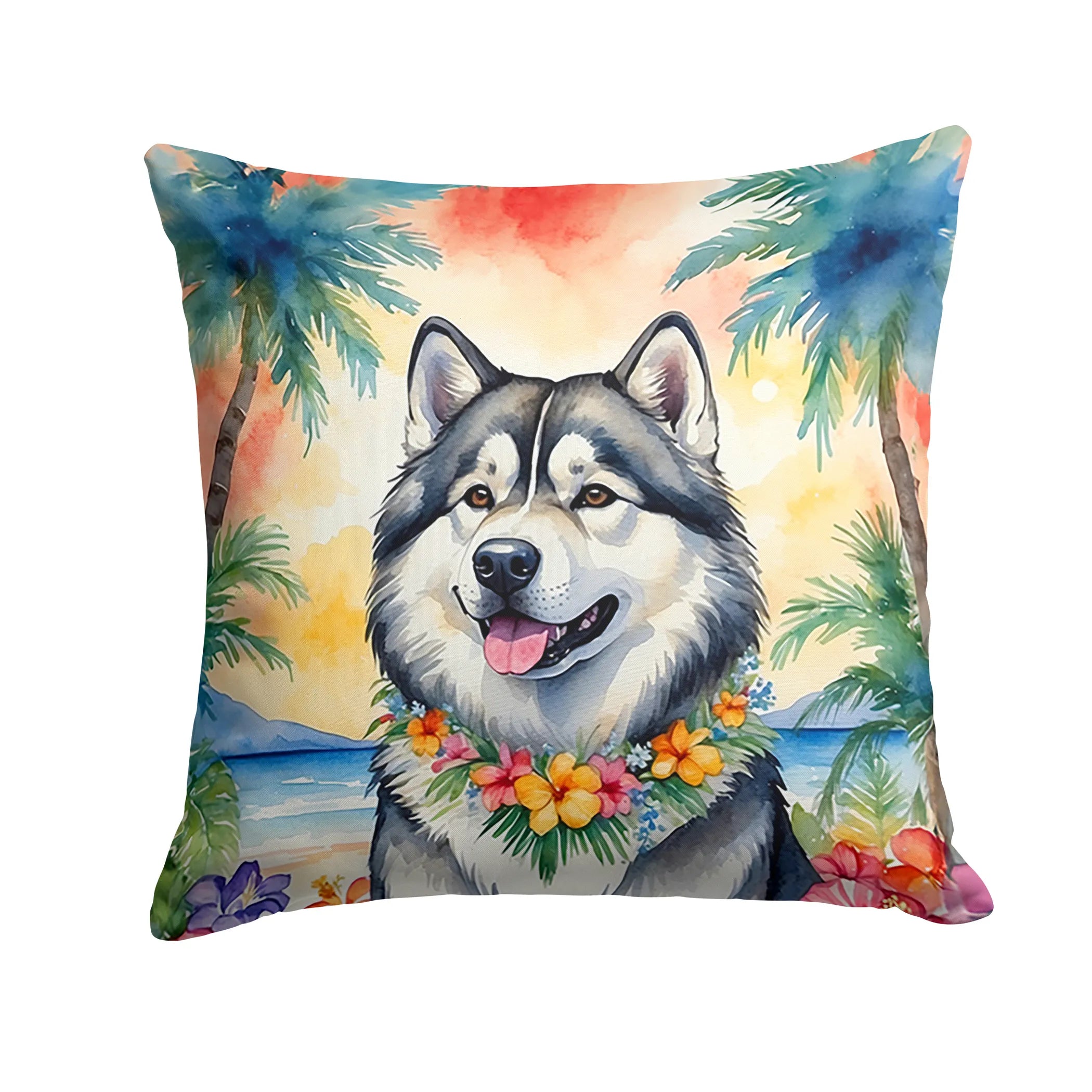 Luau Party Throw Pillow - Size: 14HX14W | Pack Of: 1 | Collection name: Luau party