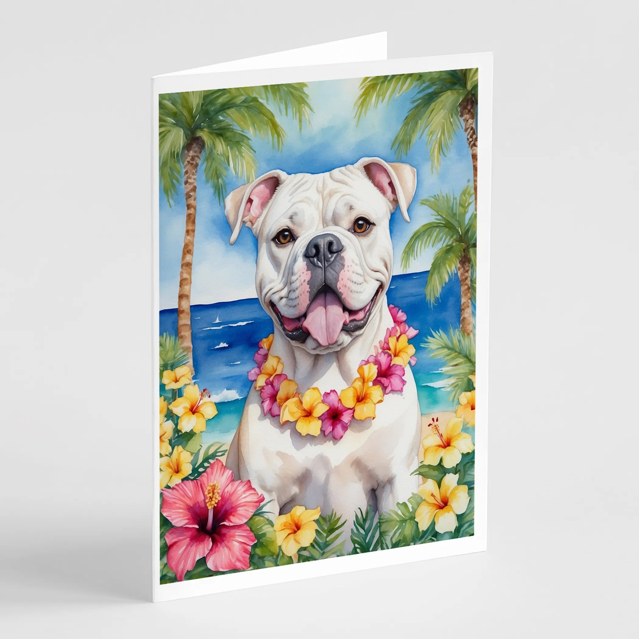 Luau Party Greeting Cards  - Size: 5X7 | Pack Of: 8 | Collection name: Luau party