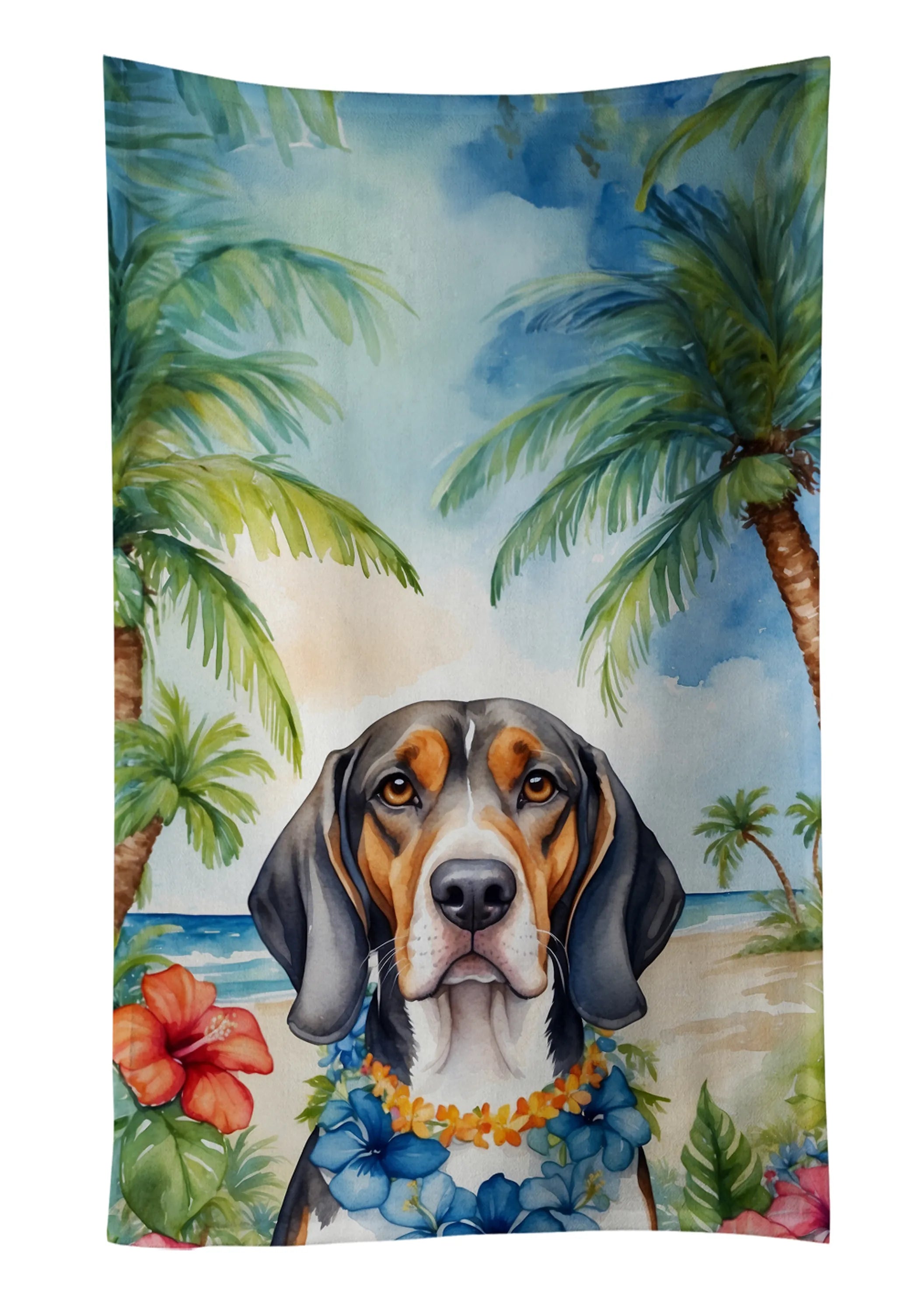 Luau Party Kitchen Towel - Size: 25HX15W | Pack Of: 1 | Collection name: Luau party