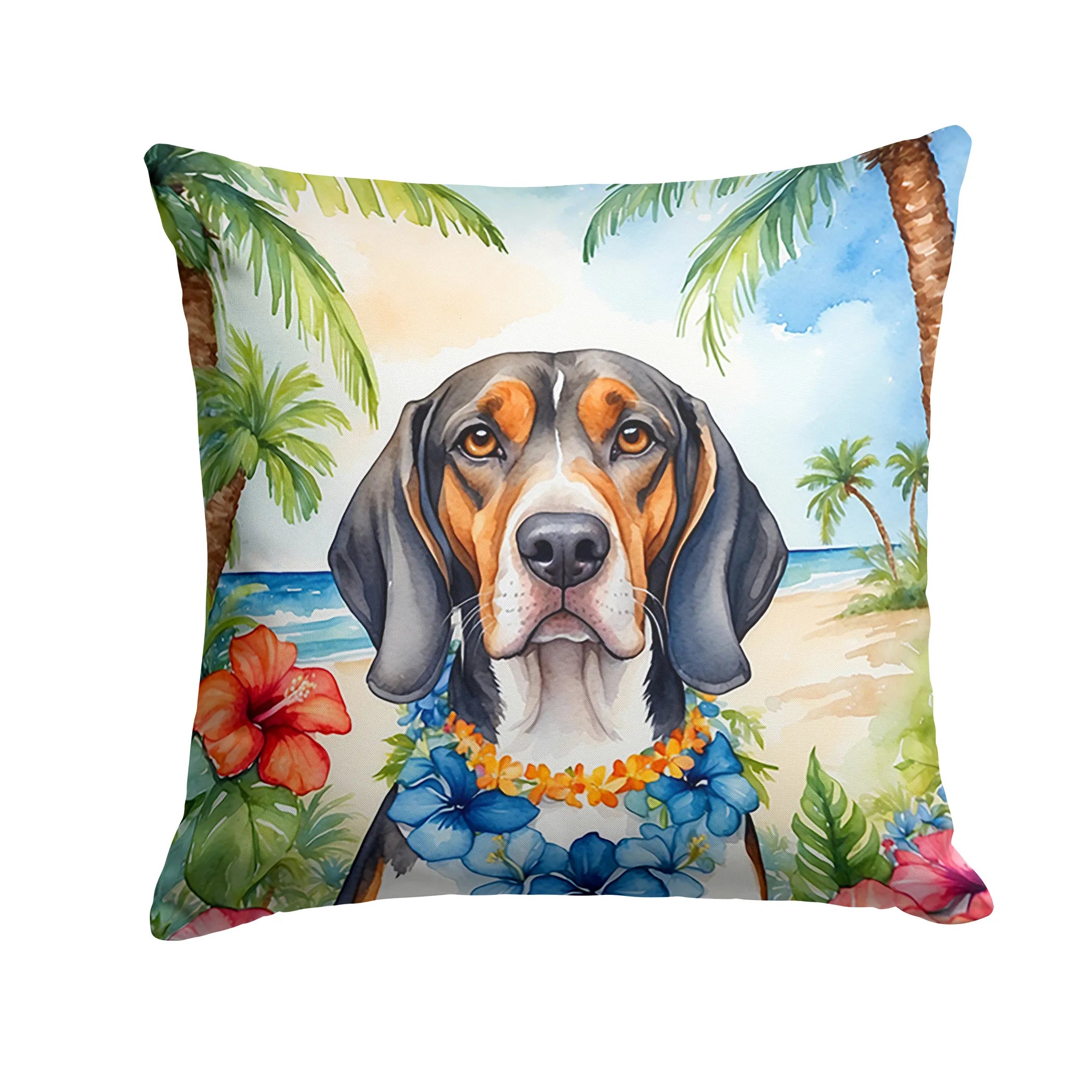 Luau Party Throw Pillow - Size: 14HX14W | Pack Of: 1 | Collection name: Luau party