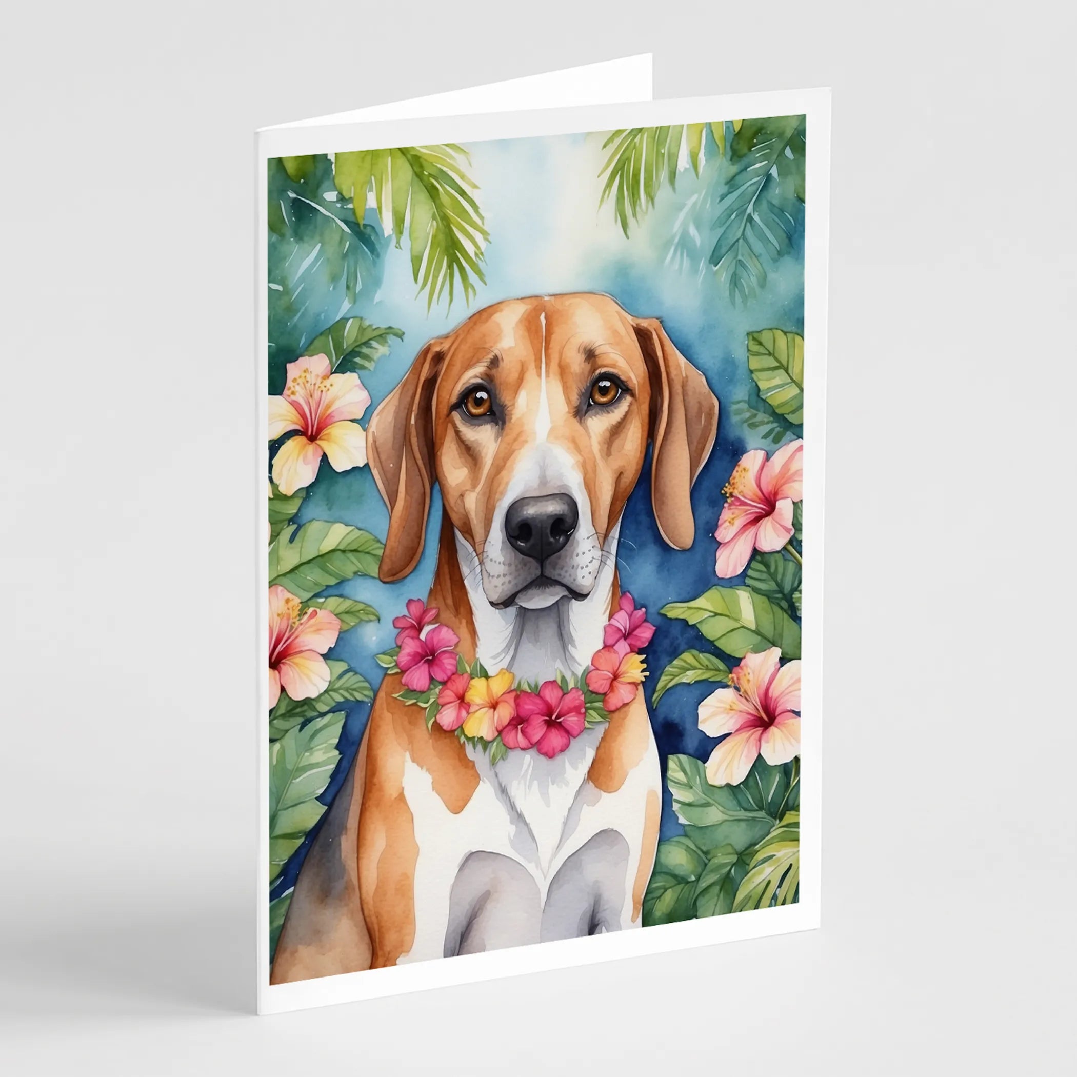 Luau Party Greeting Cards  - Size: 5X7 | Pack Of: 8 | Collection name: Luau party
