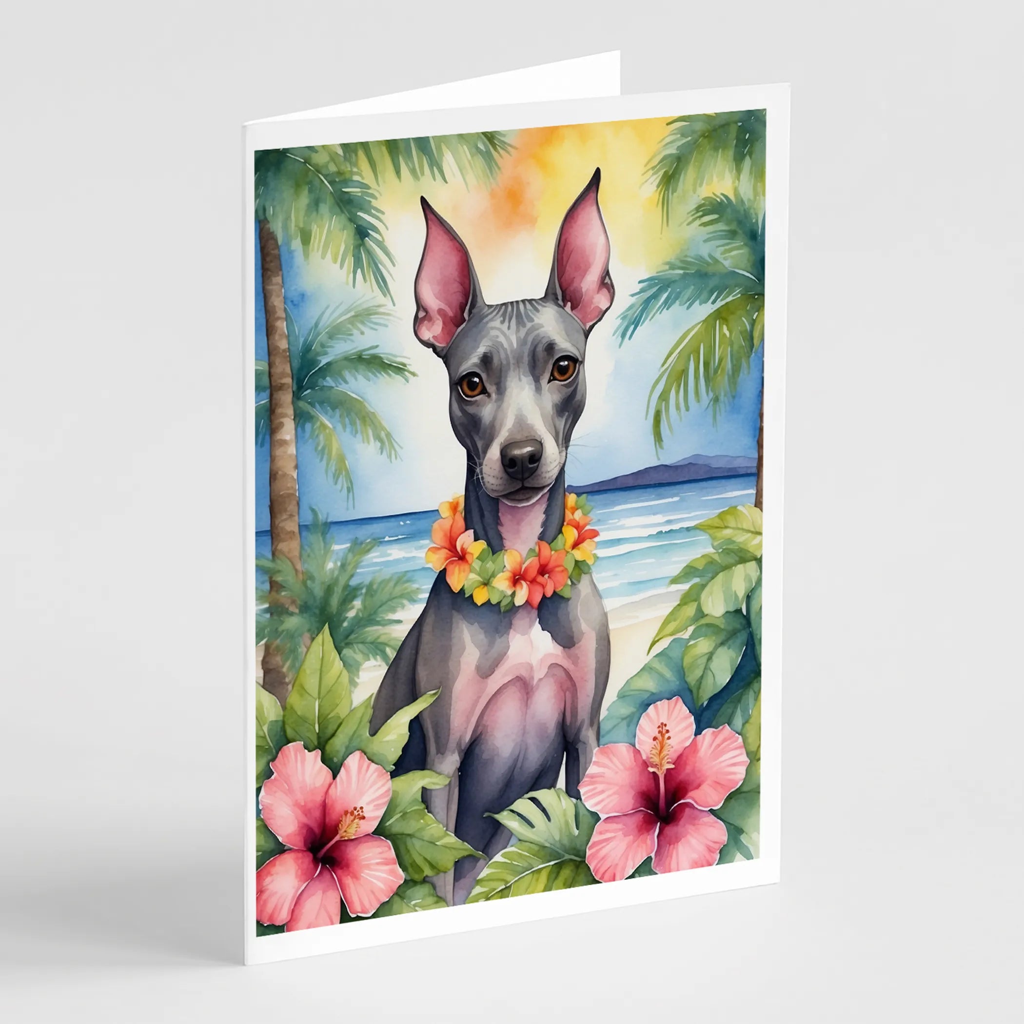 Luau Party Greeting Cards  - Size: 5X7 | Pack Of: 8 | Collection name: Luau party