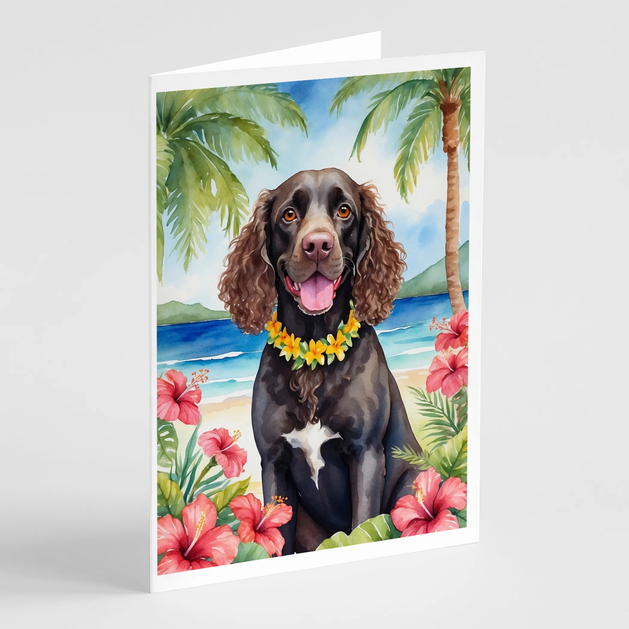 Luau Party Greeting Cards  - Size: 5X7 | Pack Of: 8 | Collection name: Luau party