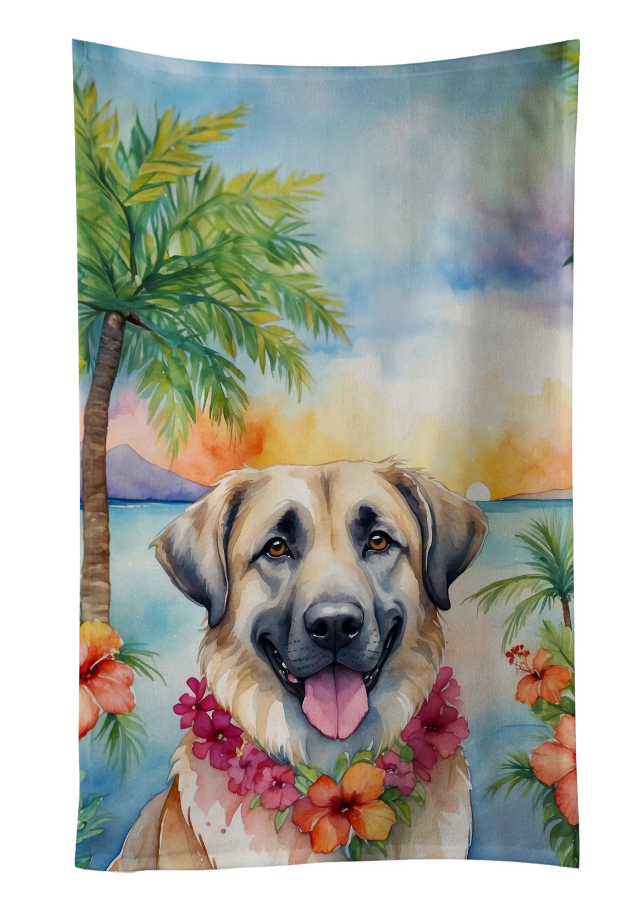 Luau Party Kitchen Towel - Size: 25HX15W | Pack Of: 1 | Collection name: Luau party