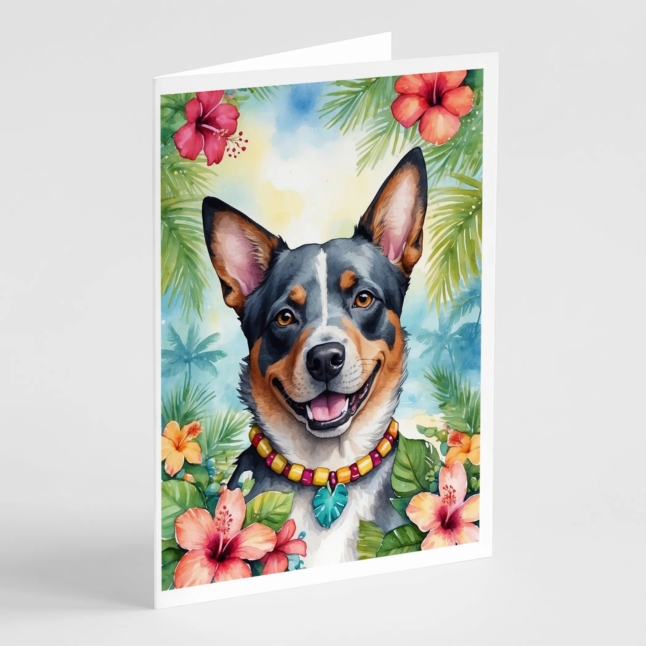 Luau Party Greeting Cards  - Size: 5X7 | Pack Of: 8 | Collection name: Luau party