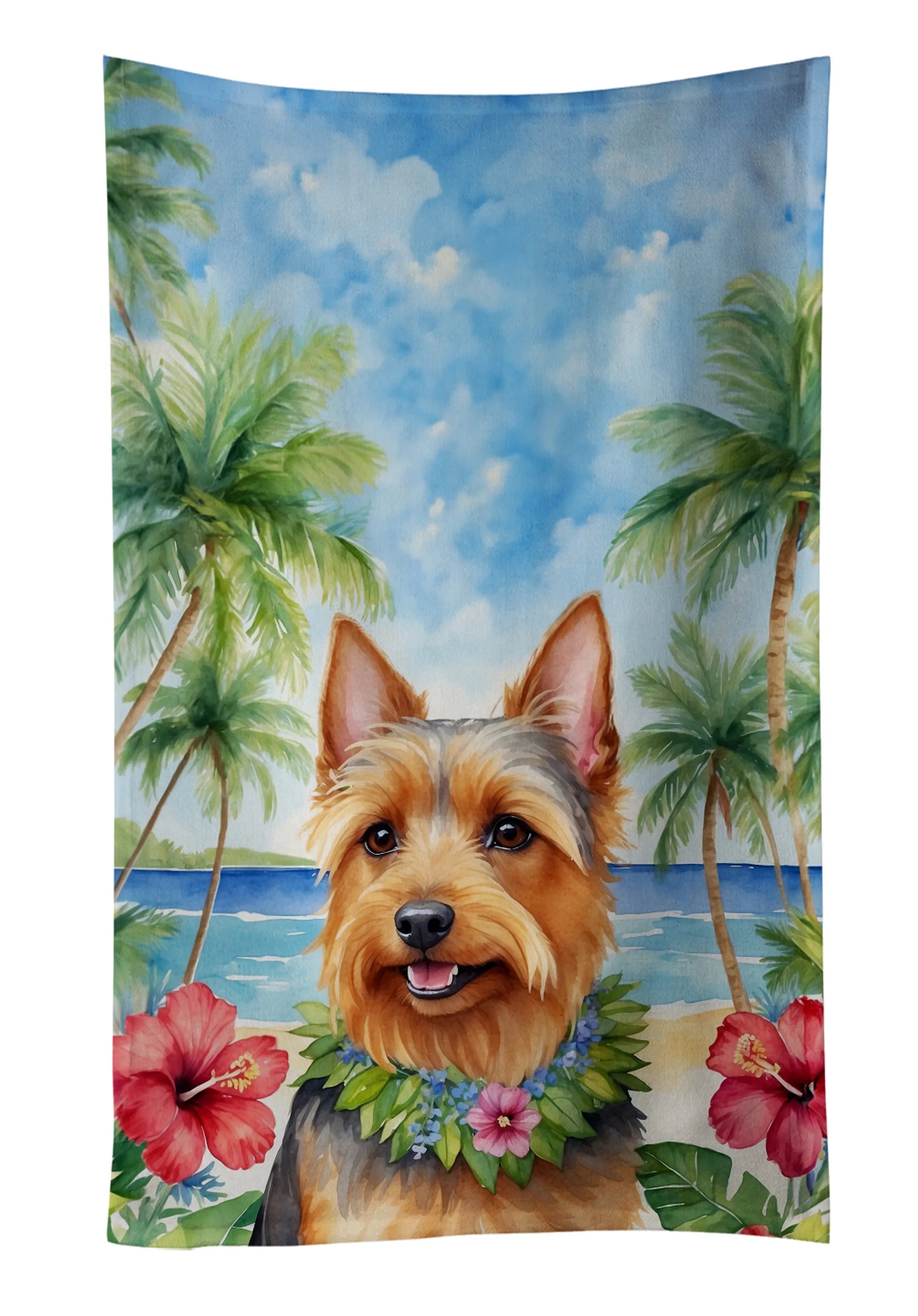 Luau Party Kitchen Towel - Size: 25HX15W | Pack Of: 1 | Collection name: Luau party
