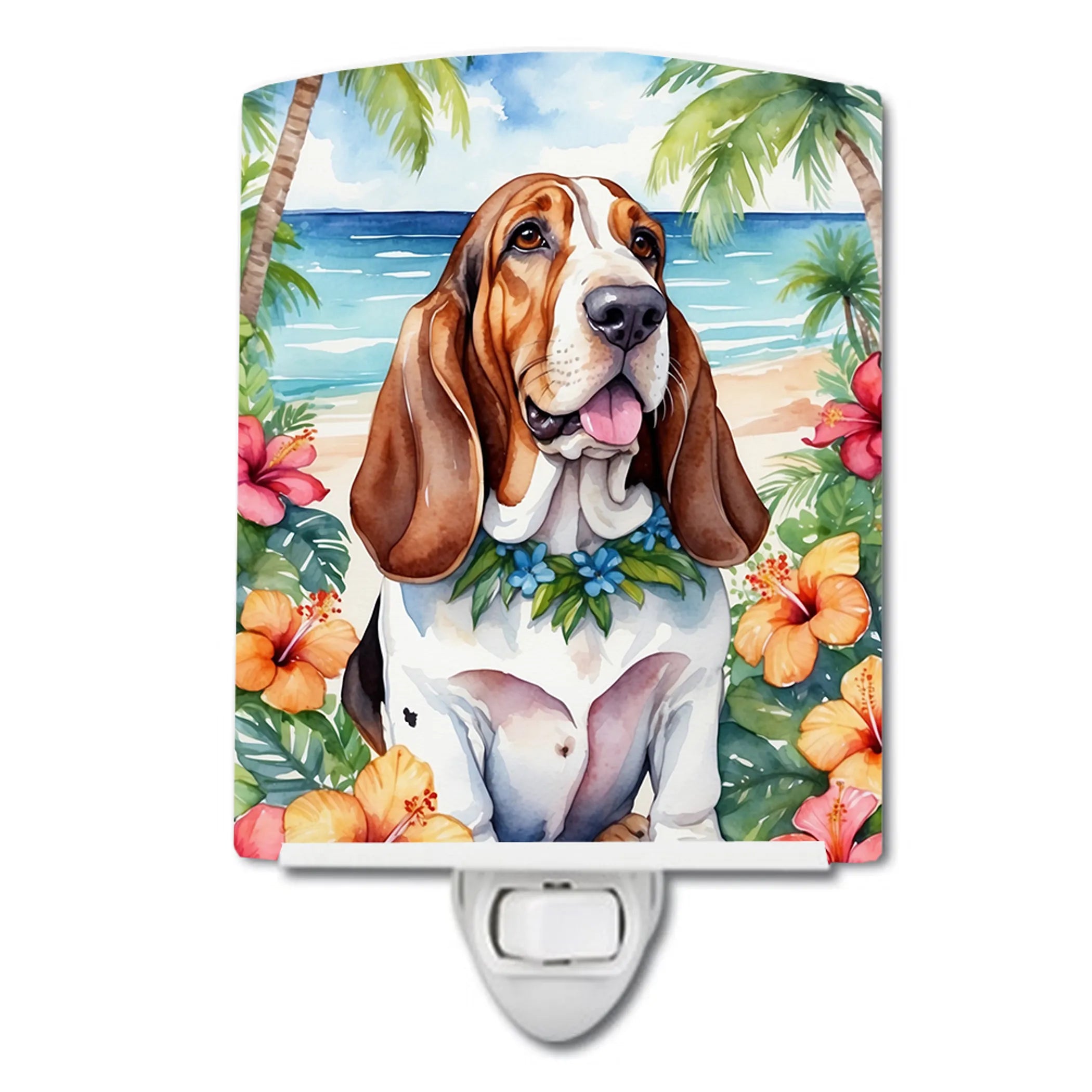 Luau Party Ceramic Night Light - Pack Of: 1 | Collection name: Luau party