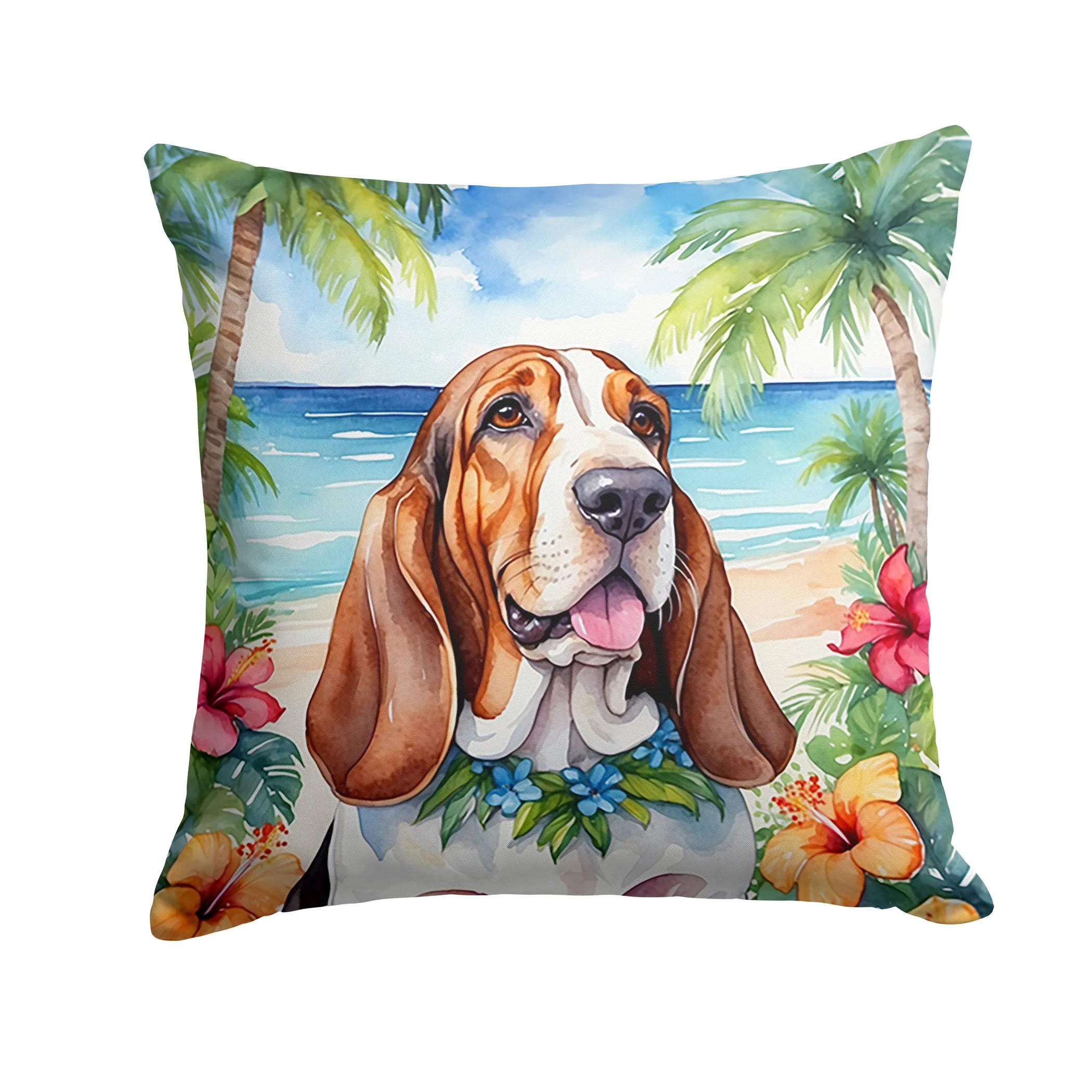 Luau Party Throw Pillow - Size: 14HX14W | Pack Of: 1 | Collection name: Luau party