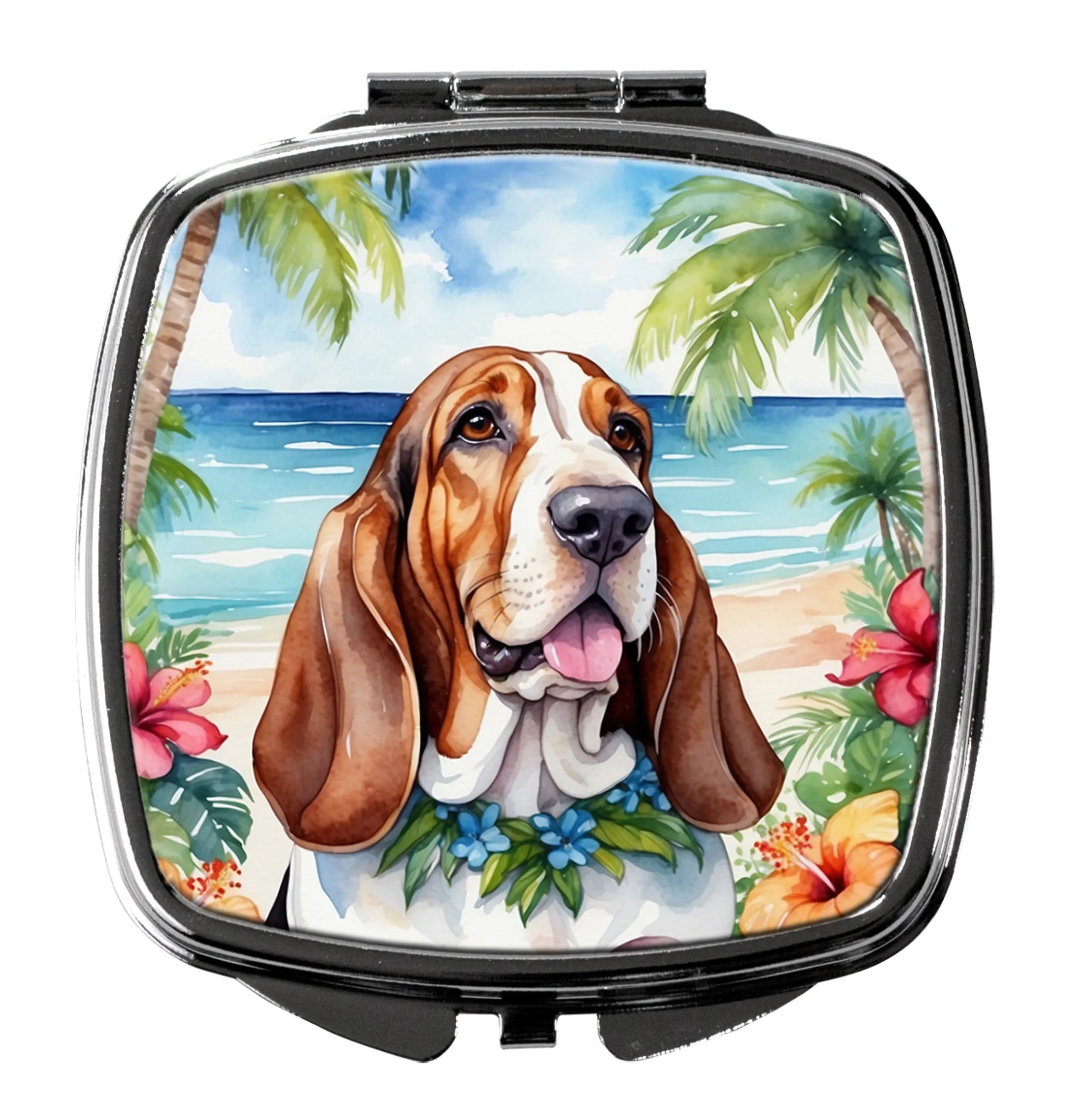 Luau Party Compact Mirror - Pack Of: 1 | Collection name: Luau party