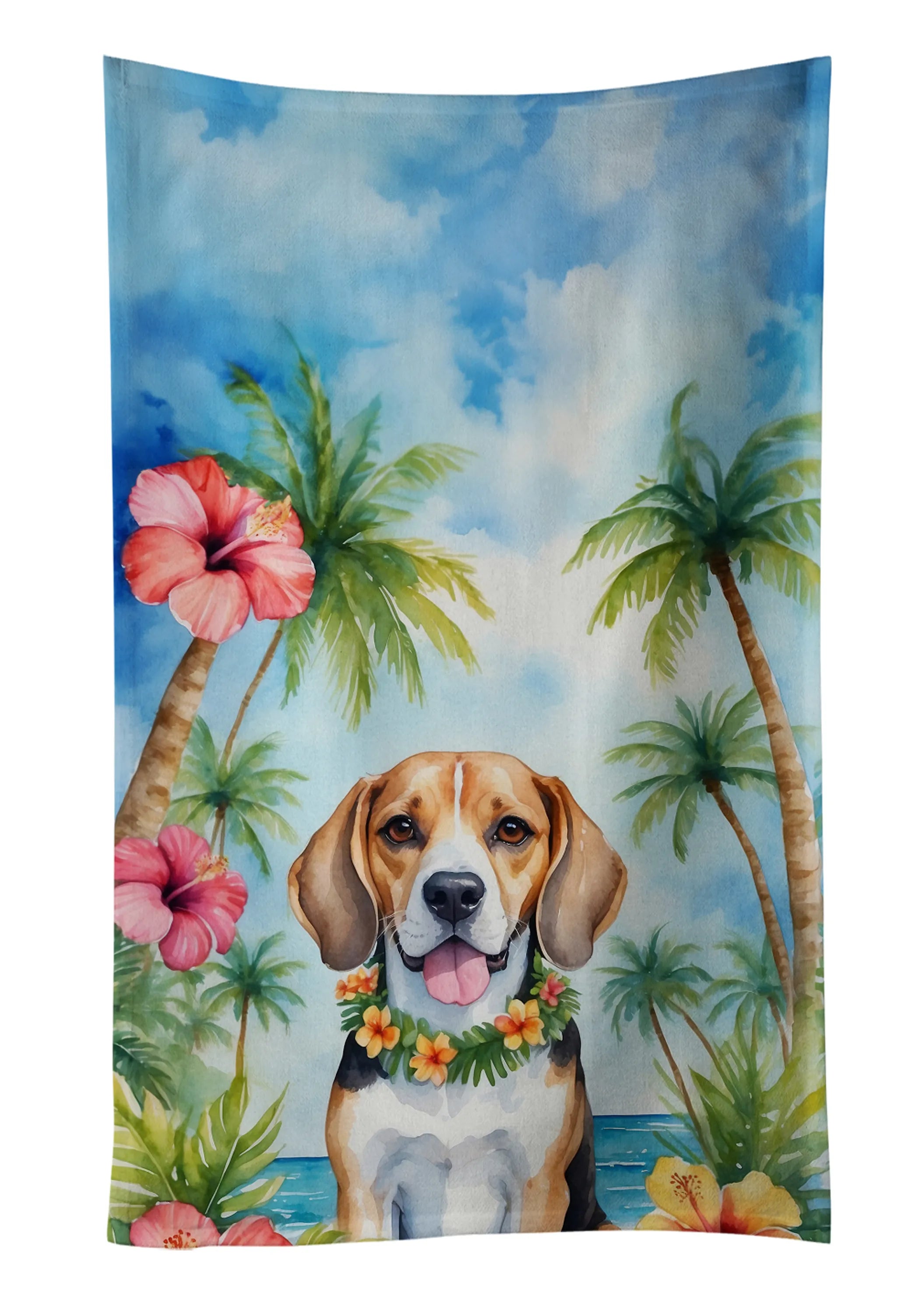 Luau Party Kitchen Towel - Size: 25HX15W | Pack Of: 1 | Collection name: Luau party