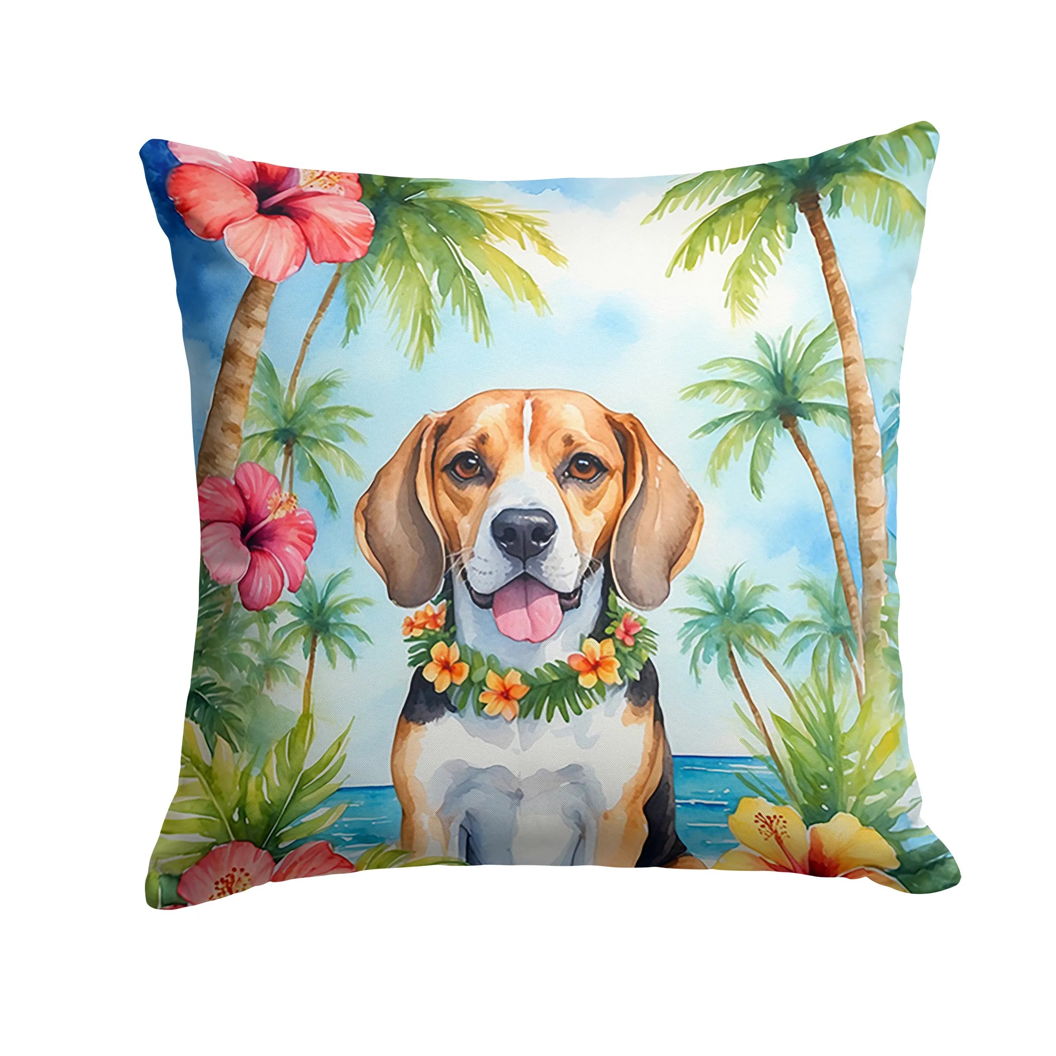 Luau Party Throw Pillow - Size: 14HX14W | Pack Of: 1 | Collection name: Luau party