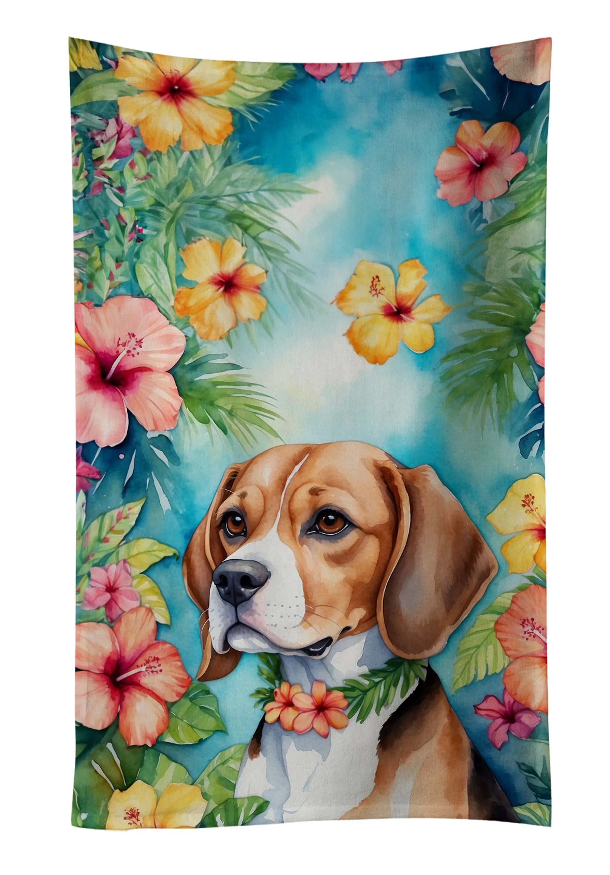 Luau Party Kitchen Towel - Size: 25HX15W | Pack Of: 1 | Collection name: Luau party