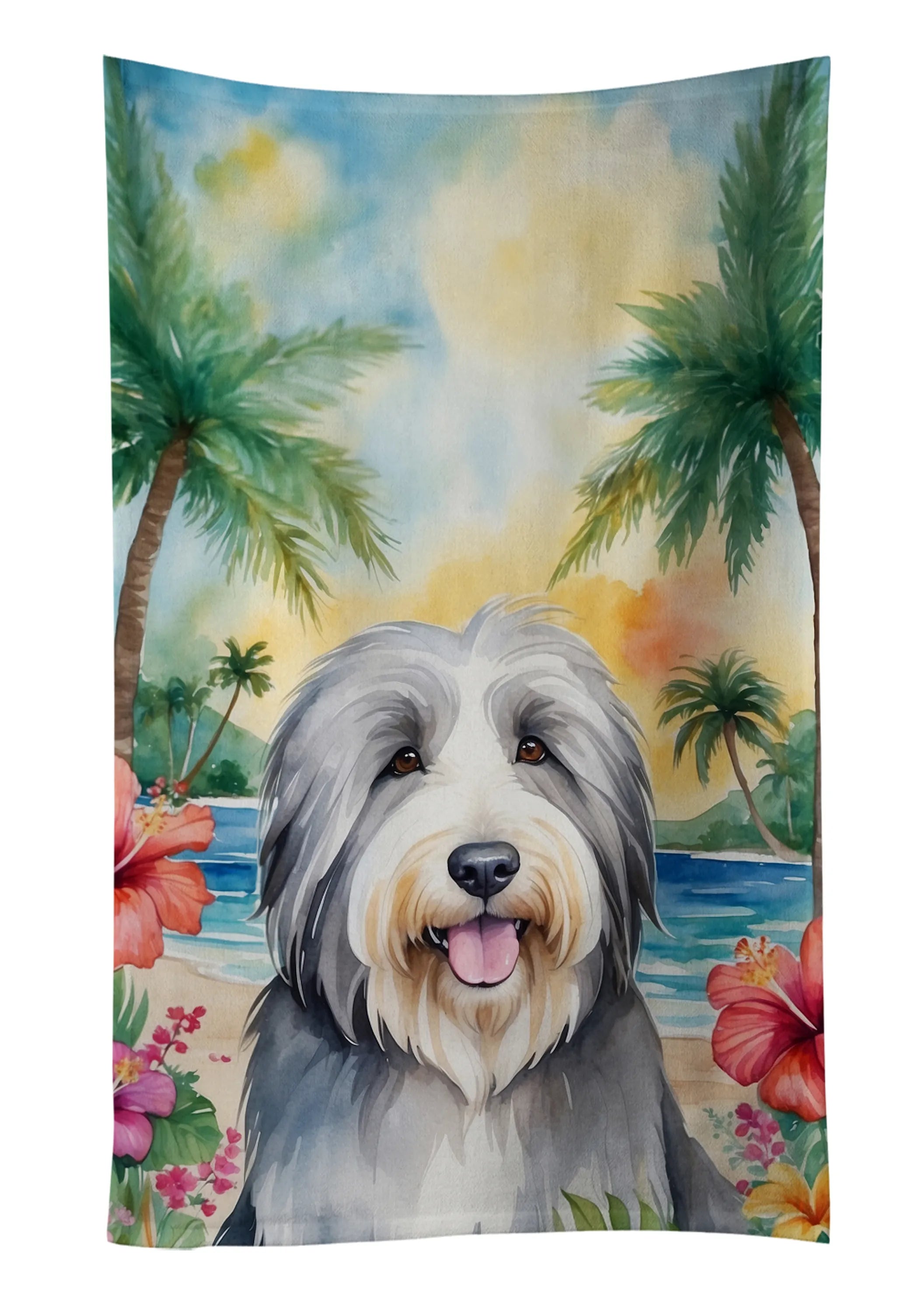 Luau Party Kitchen Towel - Size: 25HX15W | Pack Of: 1 | Collection name: Luau party