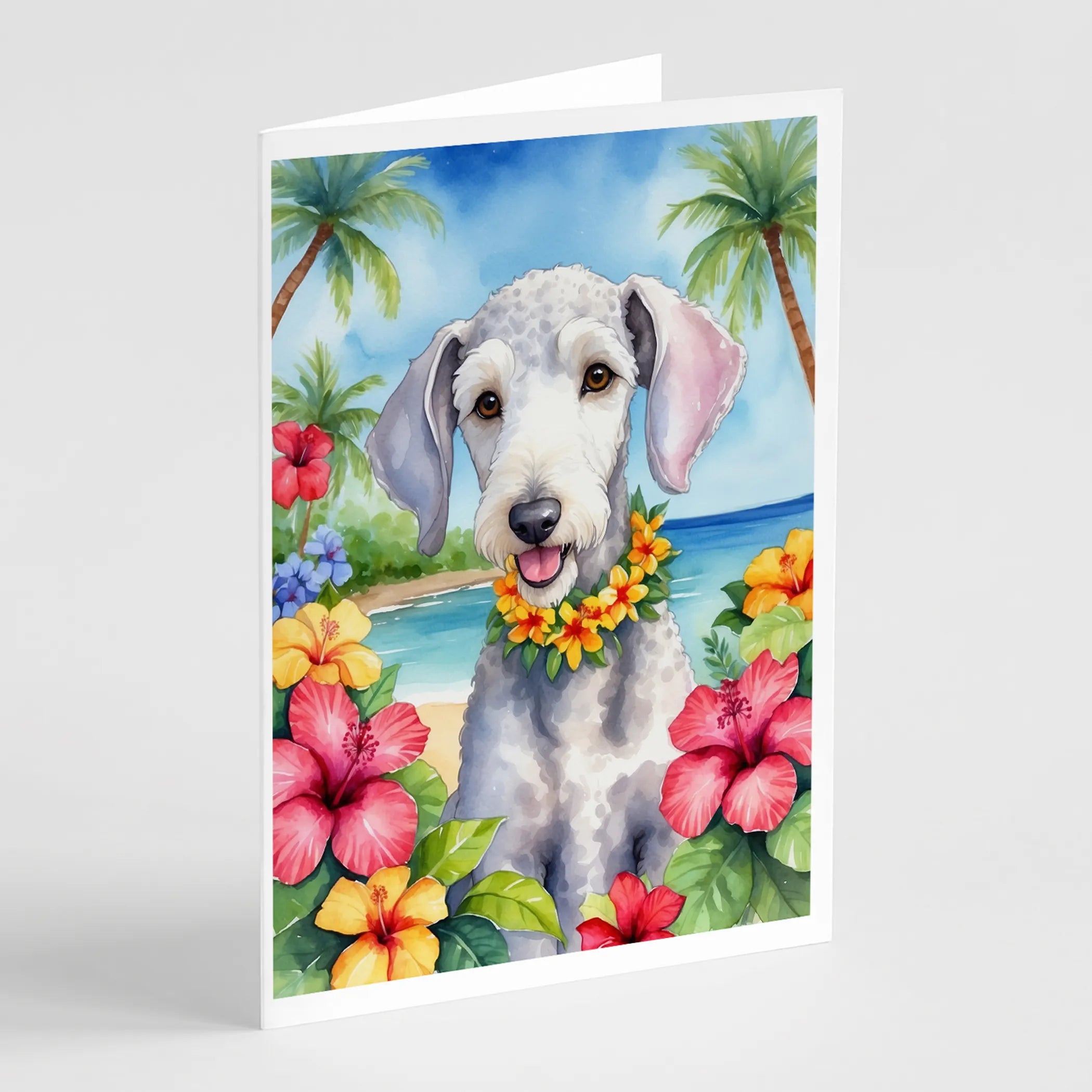 Luau Party Greeting Cards  - Size: 5X7 | Pack Of: 8 | Collection name: Luau party