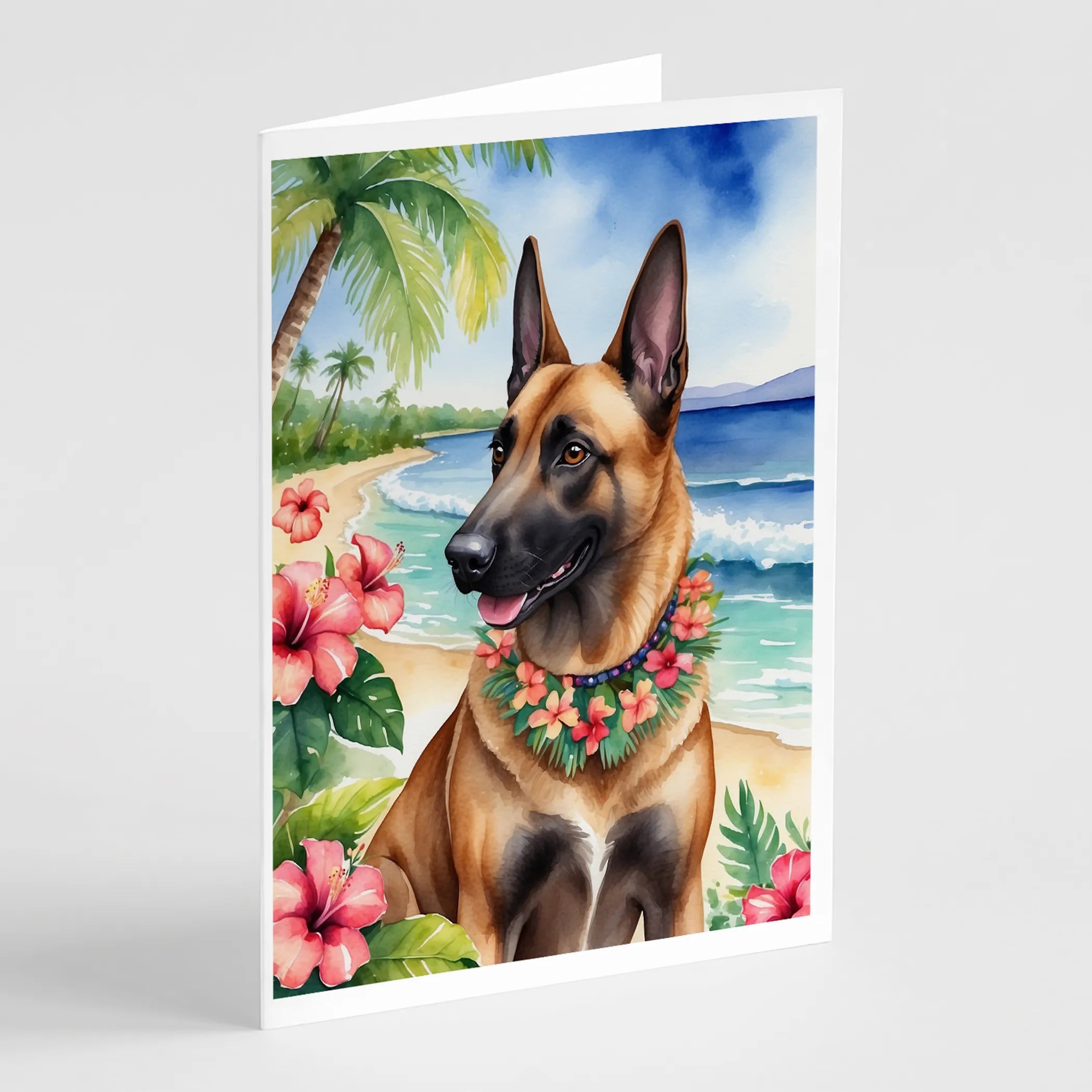 Luau Party Greeting Cards  - Size: 5X7 | Pack Of: 8 | Collection name: Luau party