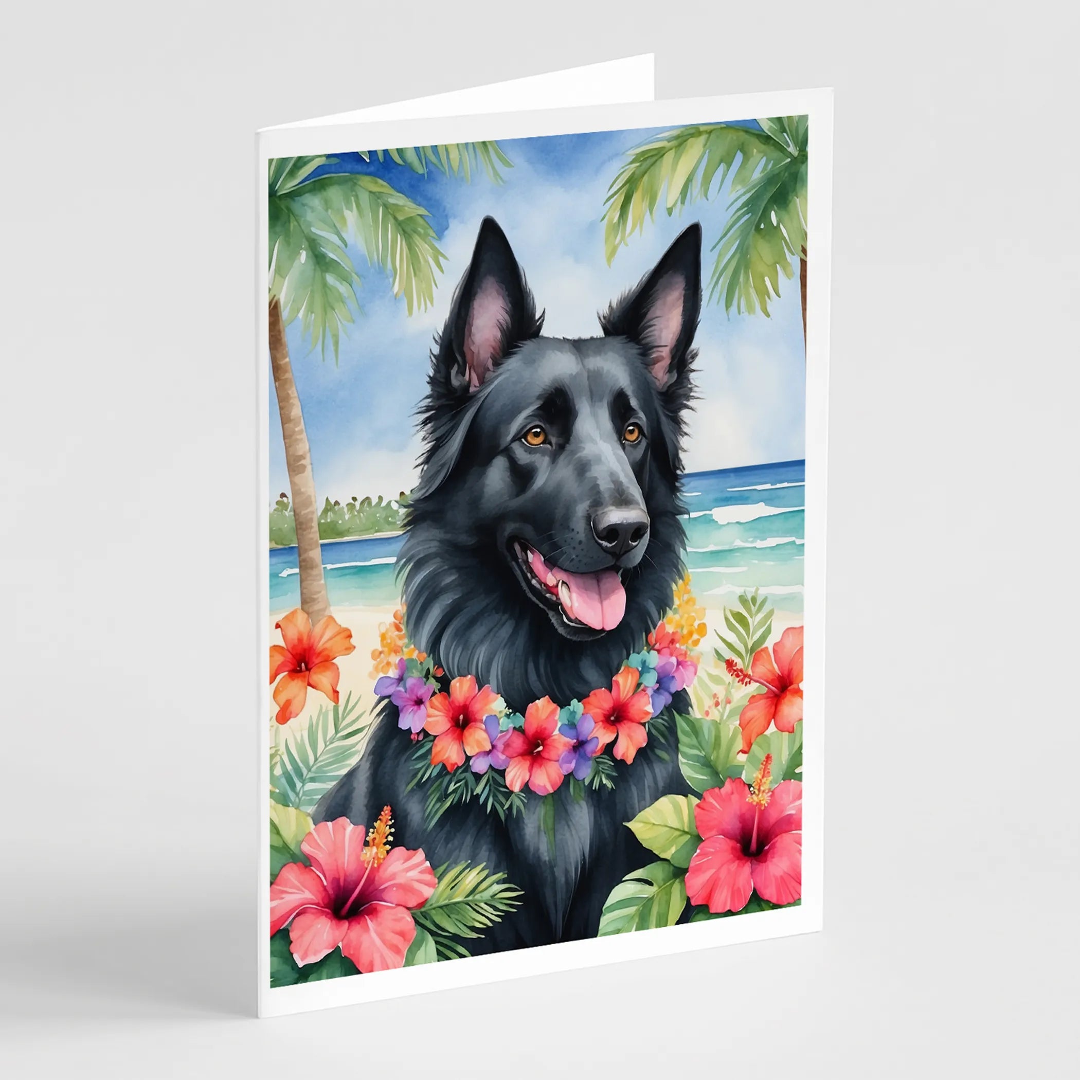 Luau Party Greeting Cards  - Size: 5X7 | Pack Of: 8 | Collection name: Luau party