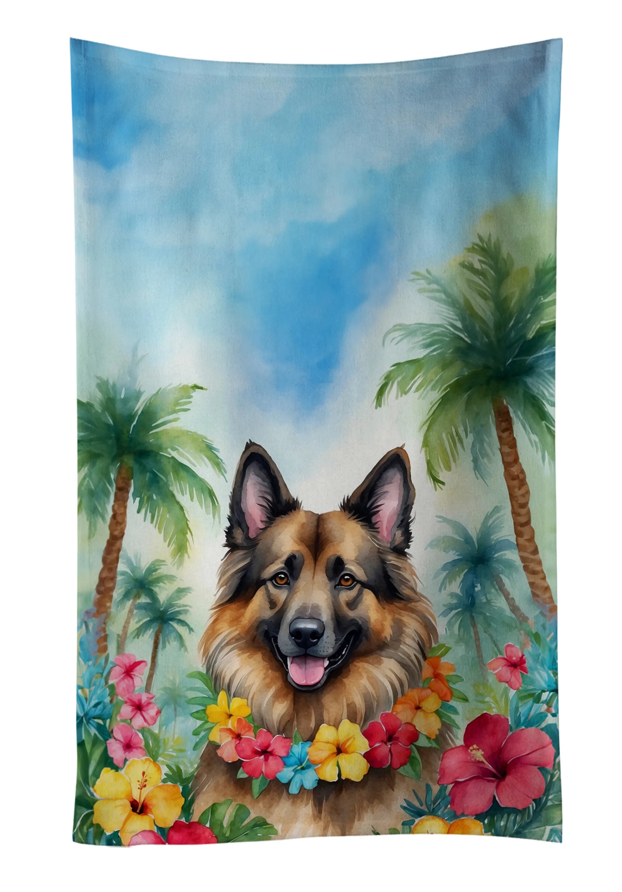 Luau Party Kitchen Towel - Size: 25HX15W | Pack Of: 1 | Collection name: Luau party
