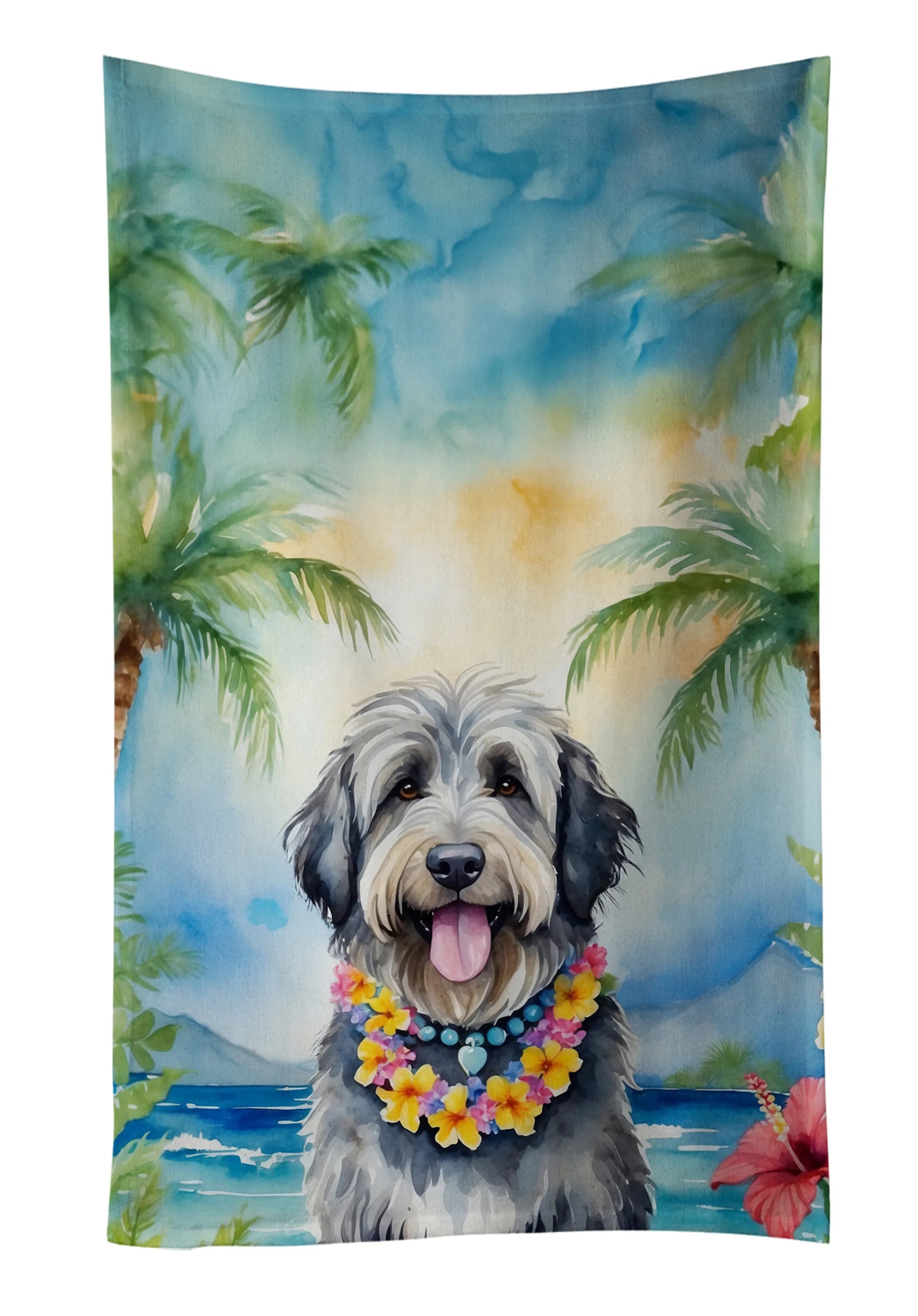 Luau Party Kitchen Towel - Size: 25HX15W | Pack Of: 1 | Collection name: Luau party
