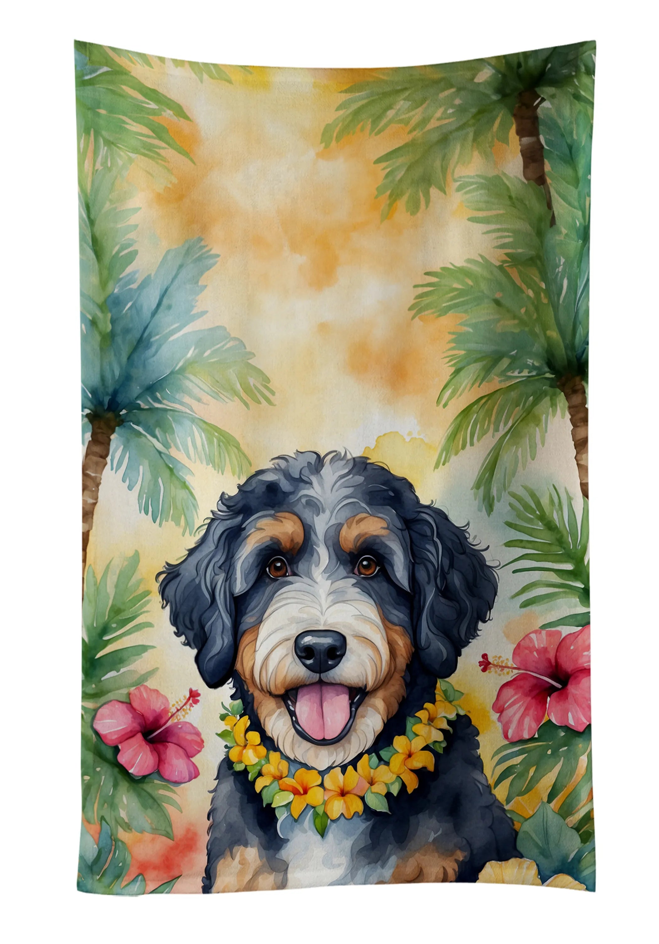 Luau Party Kitchen Towel - Size: 25HX15W | Pack Of: 1 | Collection name: Luau party