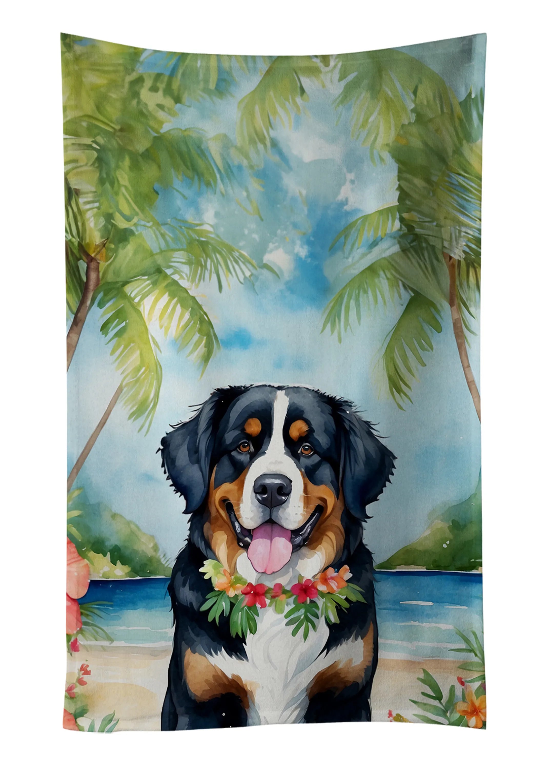 Luau Party Kitchen Towel - Size: 25HX15W | Pack Of: 1 | Collection name: Luau party