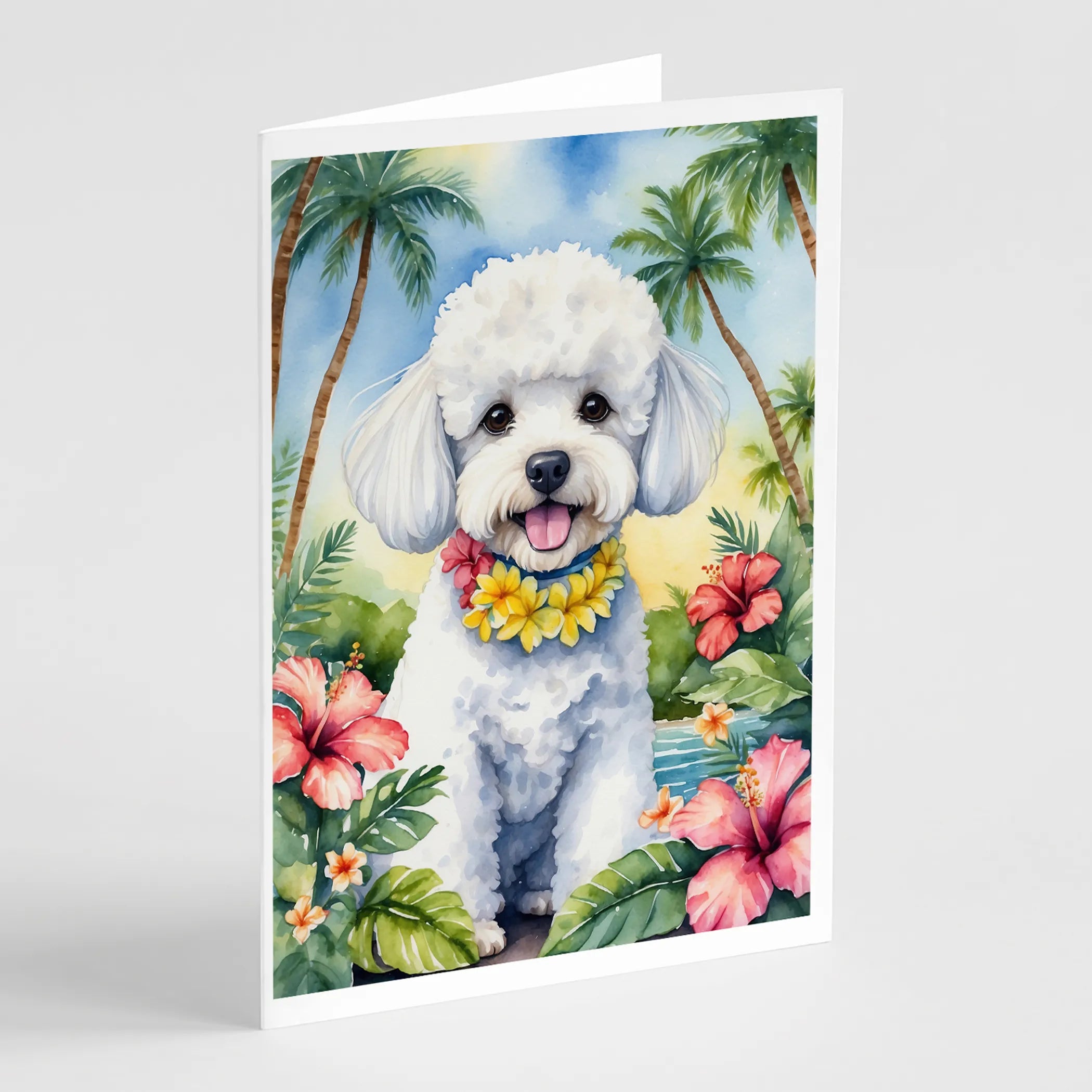 Luau Party Greeting Cards  - Size: 5X7 | Pack Of: 8 | Collection name: Luau party