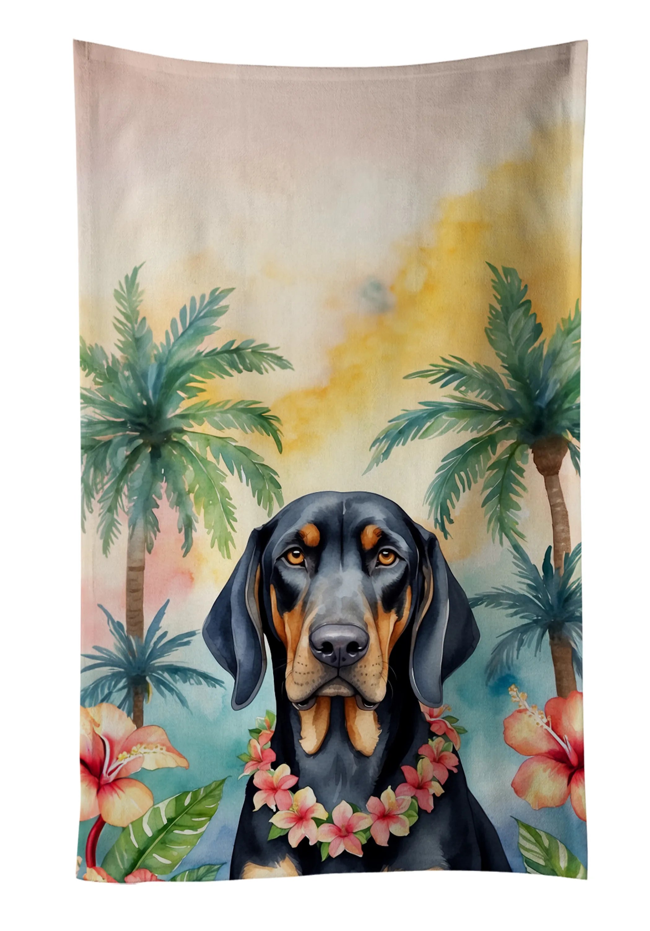 Luau Party Kitchen Towel - Size: 25HX15W | Pack Of: 1 | Collection name: Luau party