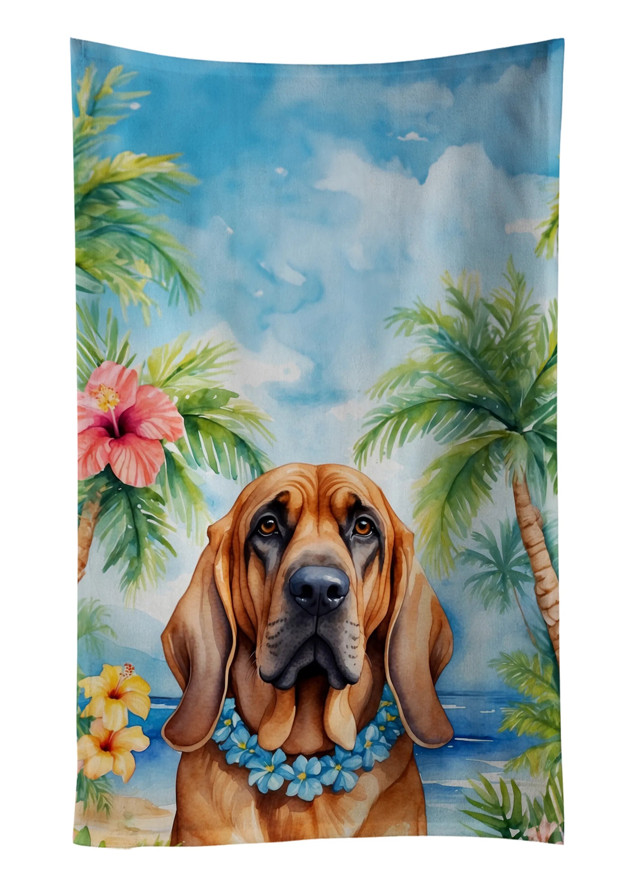 Luau Party Kitchen Towel - Size: 25HX15W | Pack Of: 1 | Collection name: Luau party
