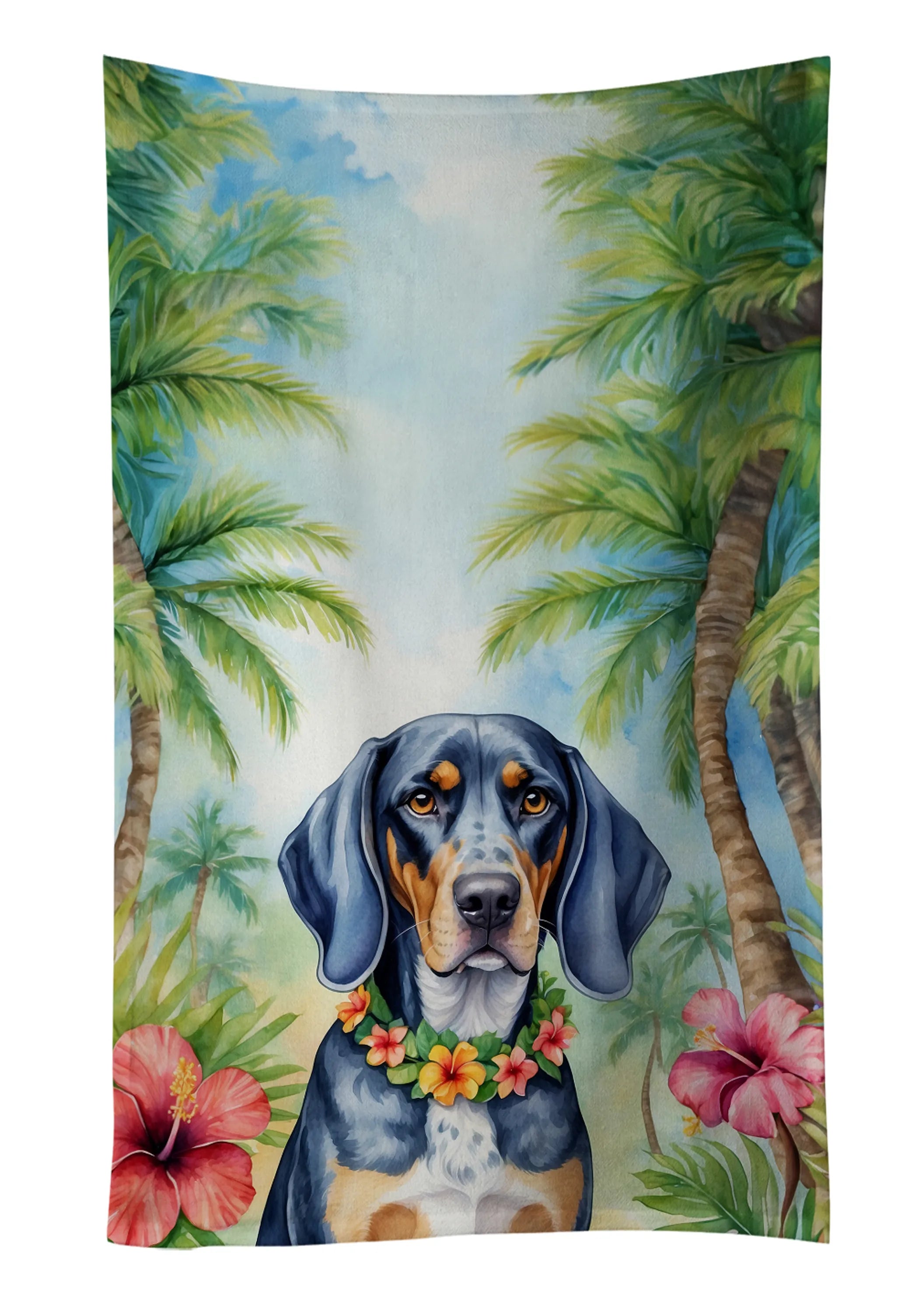 Luau Party Kitchen Towel - Size: 25HX15W | Pack Of: 1 | Collection name: Luau party