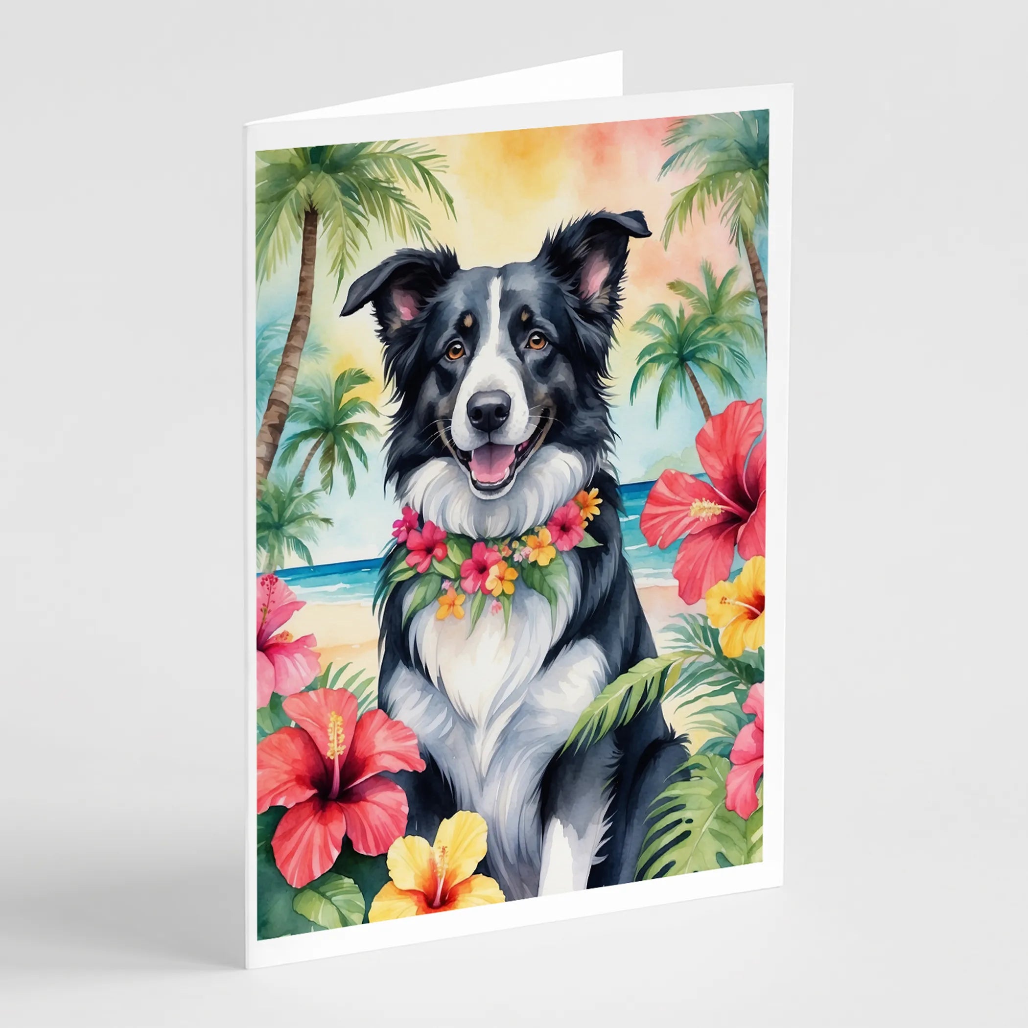 Luau Party Greeting Cards  - Size: 5X7 | Pack Of: 8 | Collection name: Luau party