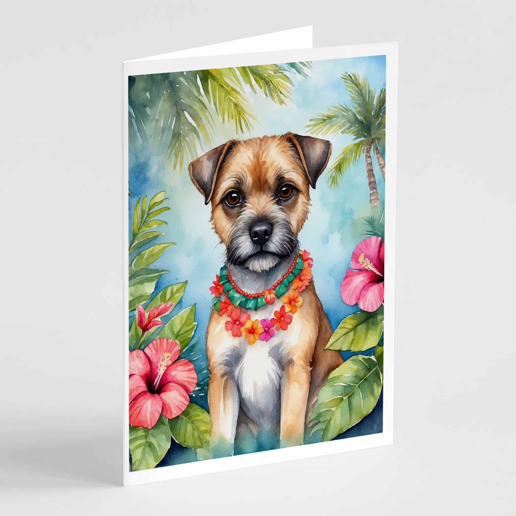 Luau Party Greeting Cards  - Size: 5X7 | Pack Of: 8 | Collection name: Luau party