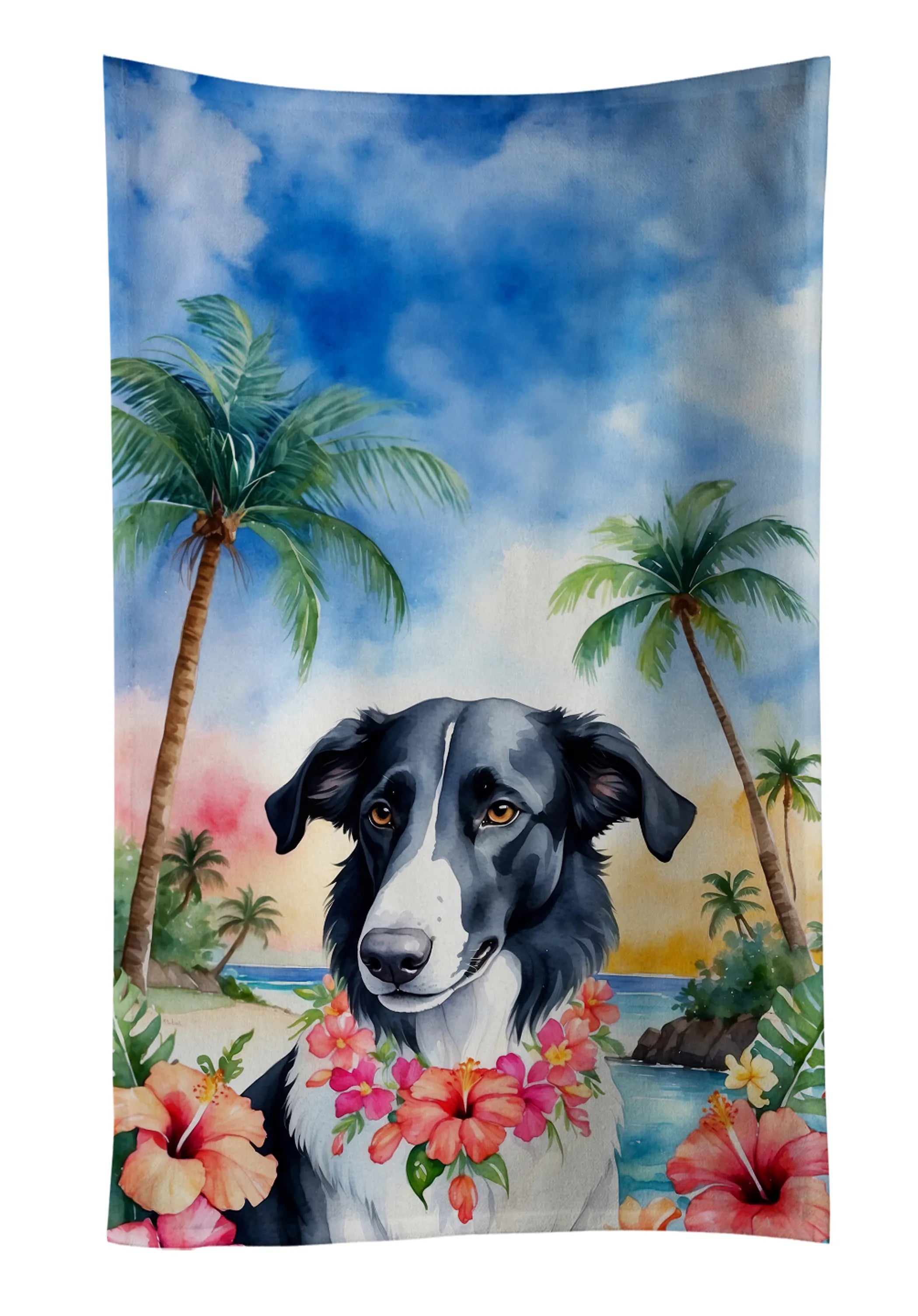 Luau Party Kitchen Towel - Size: 25HX15W | Pack Of: 1 | Collection name: Luau party