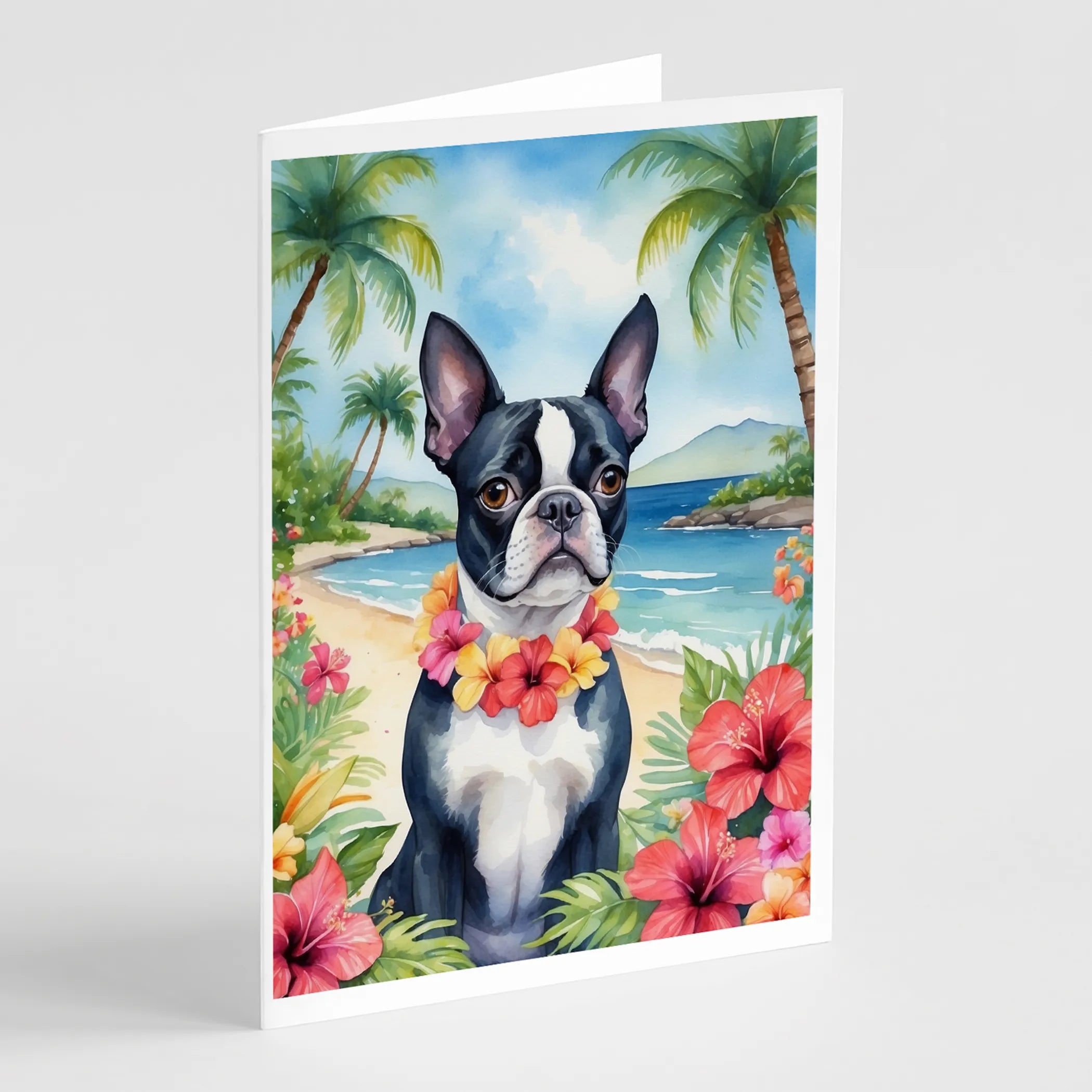 Luau Party Greeting Cards  - Size: 5X7 | Pack Of: 8 | Collection name: Luau party