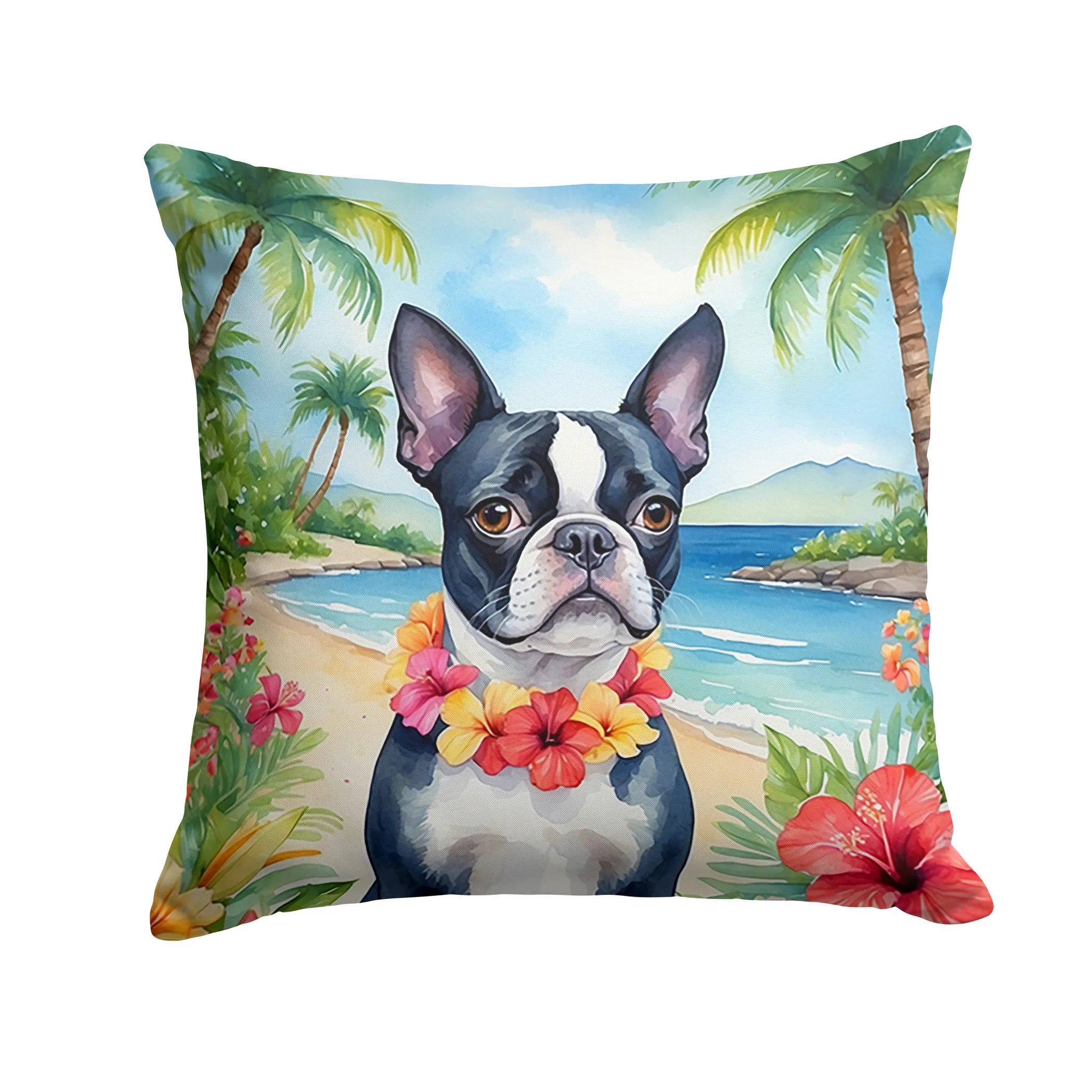 Luau Party Throw Pillow - Size: 14HX14W | Pack Of: 1 | Collection name: Luau party