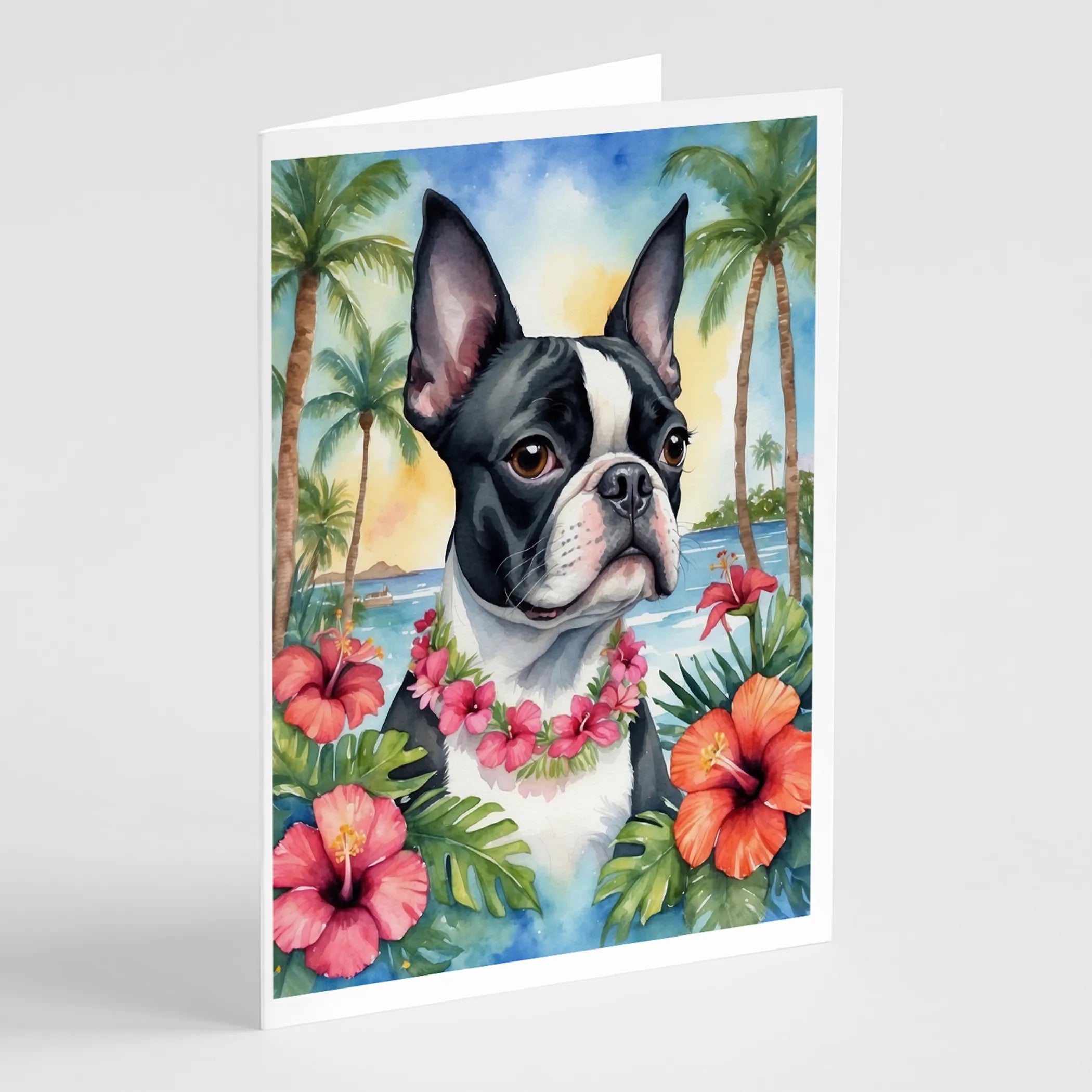 Luau Party Greeting Cards  - Size: 5X7 | Pack Of: 8 | Collection name: Luau party