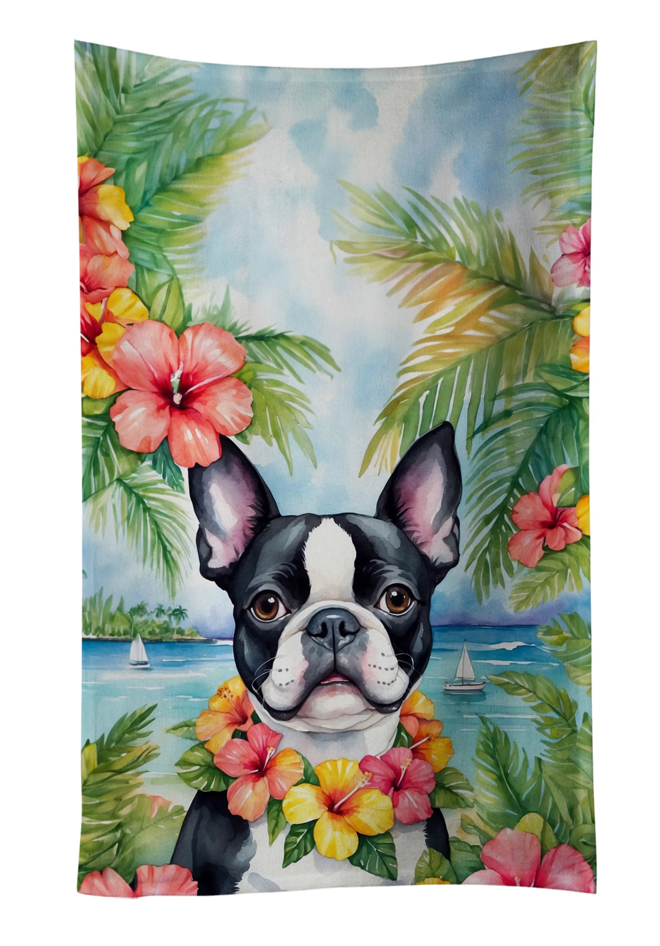 Luau Party Kitchen Towel - Size: 25HX15W | Pack Of: 1 | Collection name: Luau party