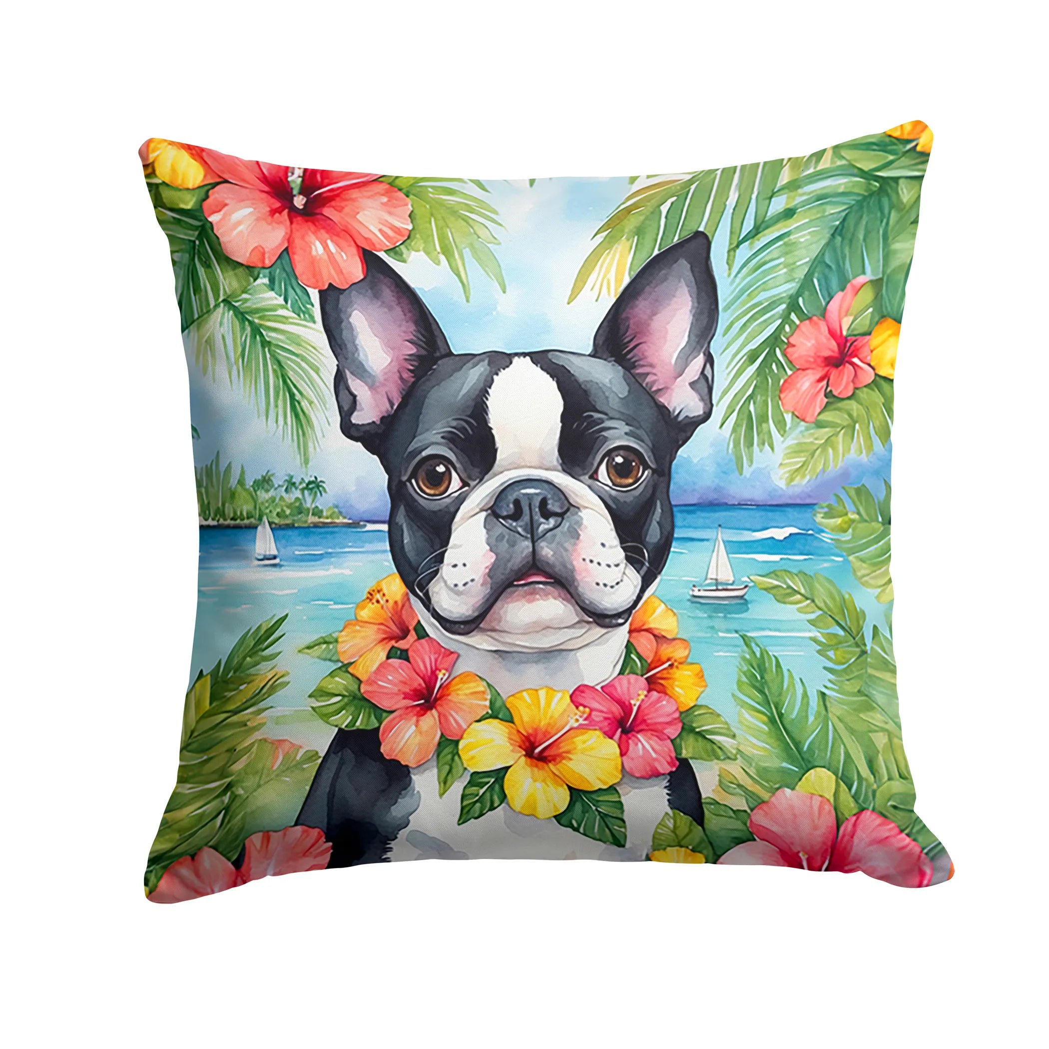 Luau Party Throw Pillow - Size: 14HX14W | Pack Of: 1 | Collection name: Luau party