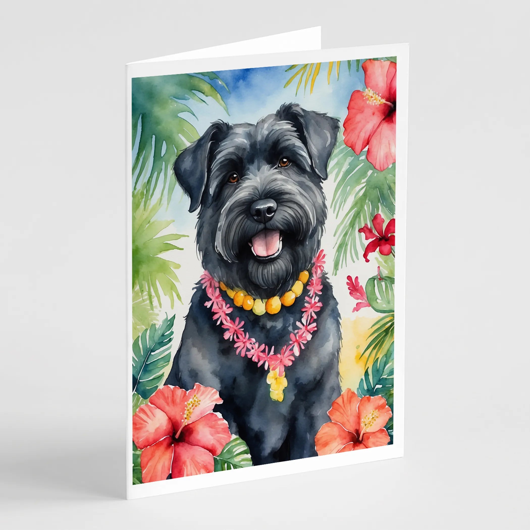 Luau Party Greeting Cards  - Size: 5X7 | Pack Of: 8 | Collection name: Luau party